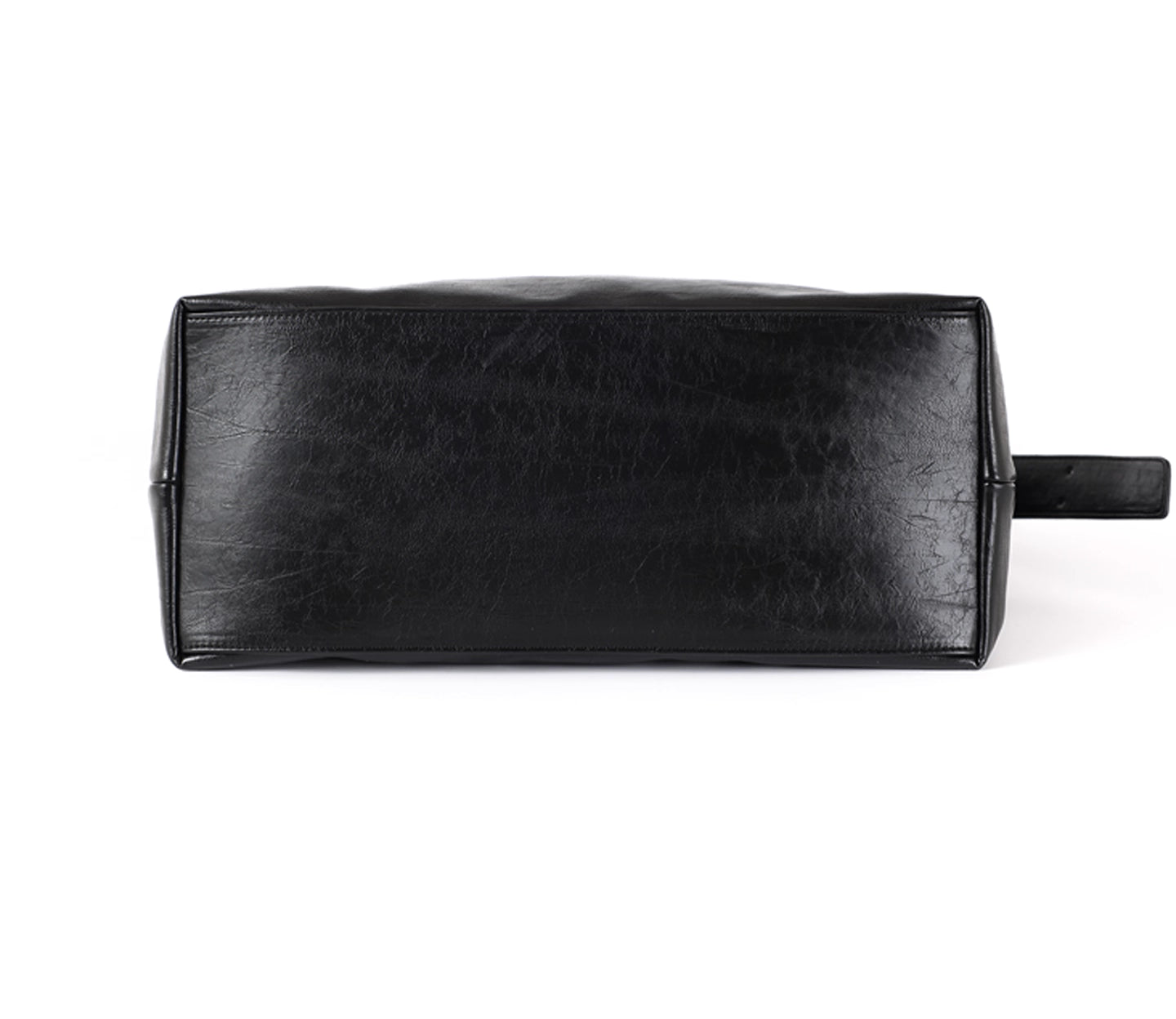 Black Leather Medium Crossbody Bag