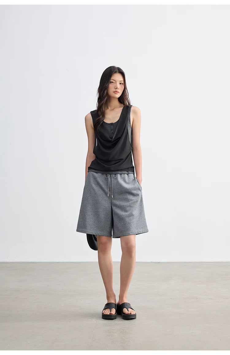 Cascade Drape Layered Tank