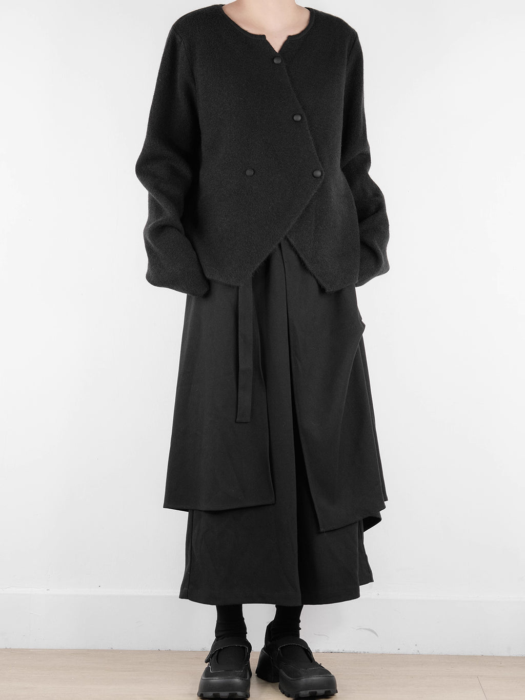 Deconstructed Drape Trouser Skirt