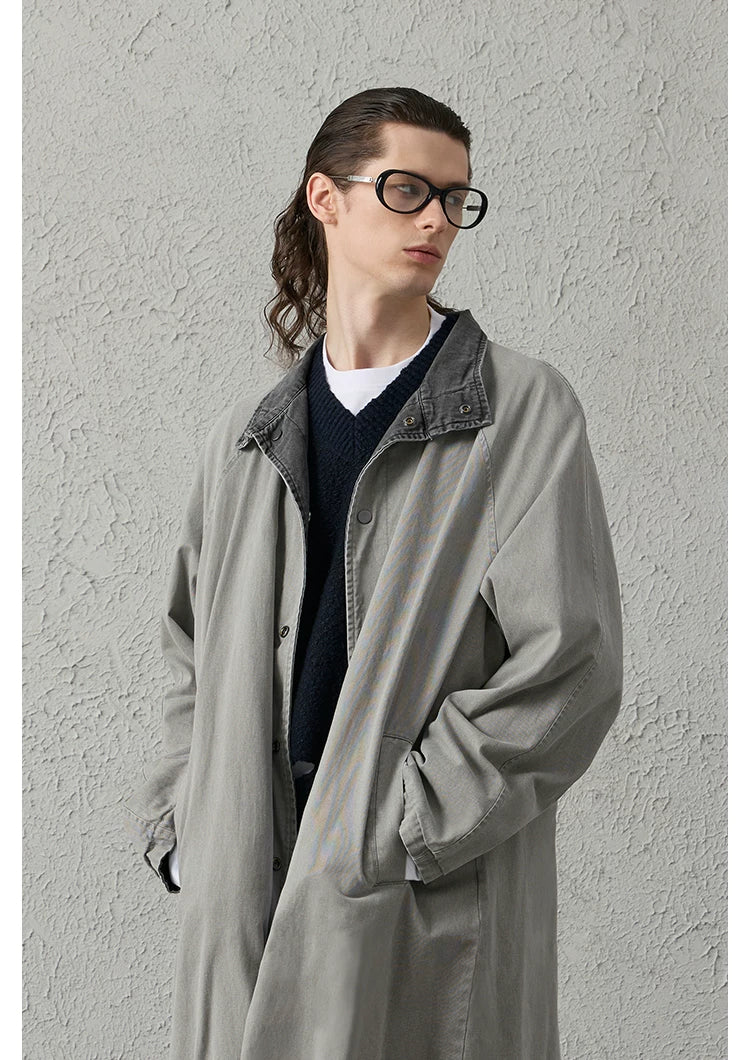 Mineral Wash Reversible Coat Jacket