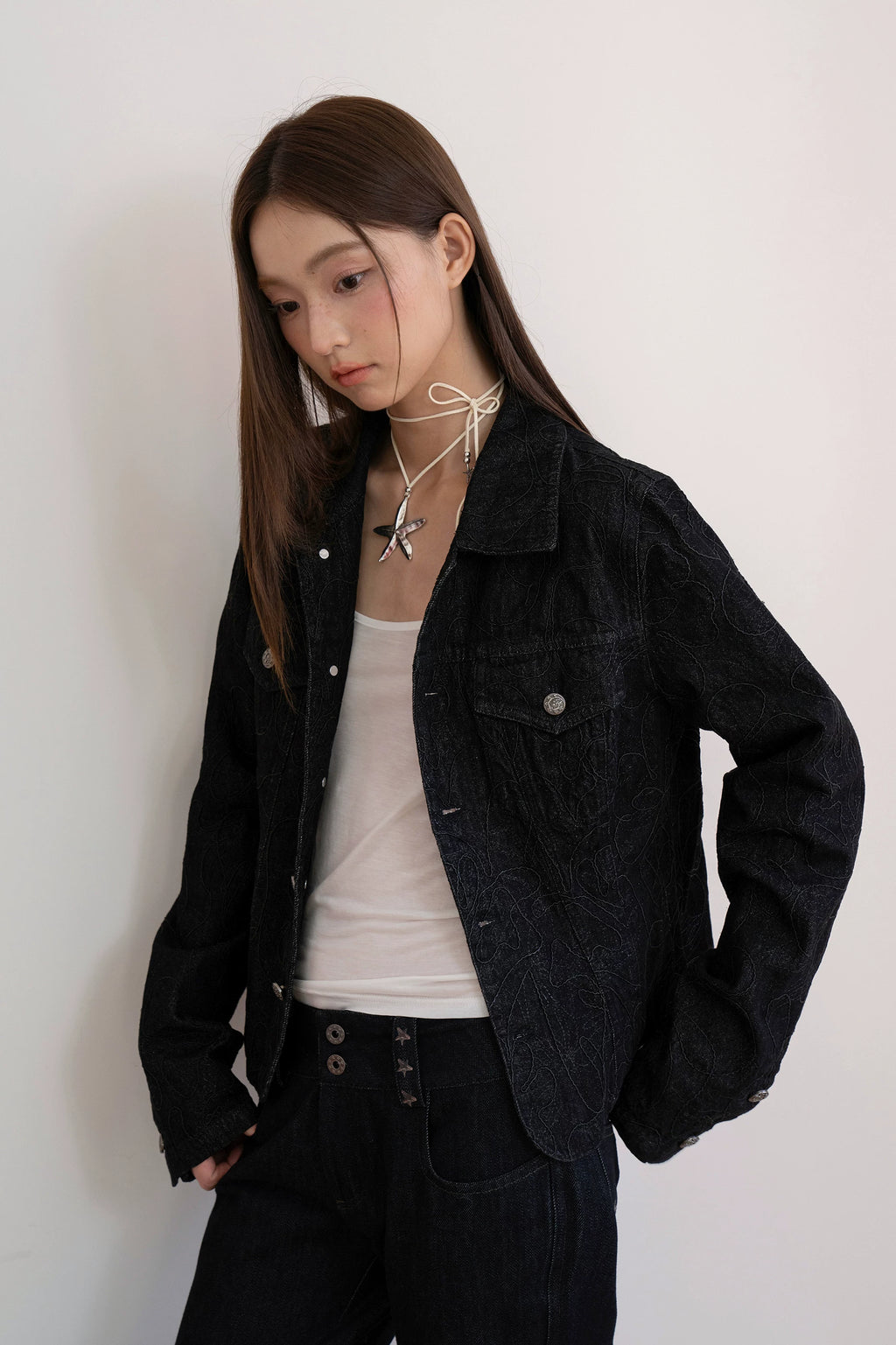 Phantom Stitch Denim Jacket