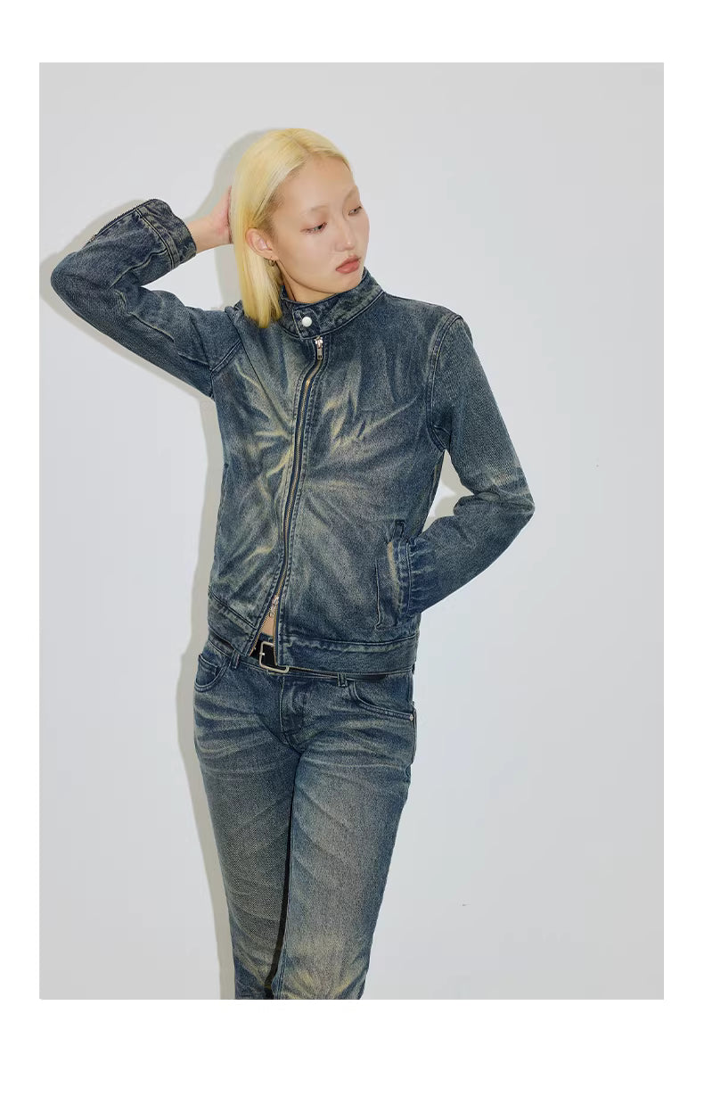Indigo Star Wash Demin Jacket