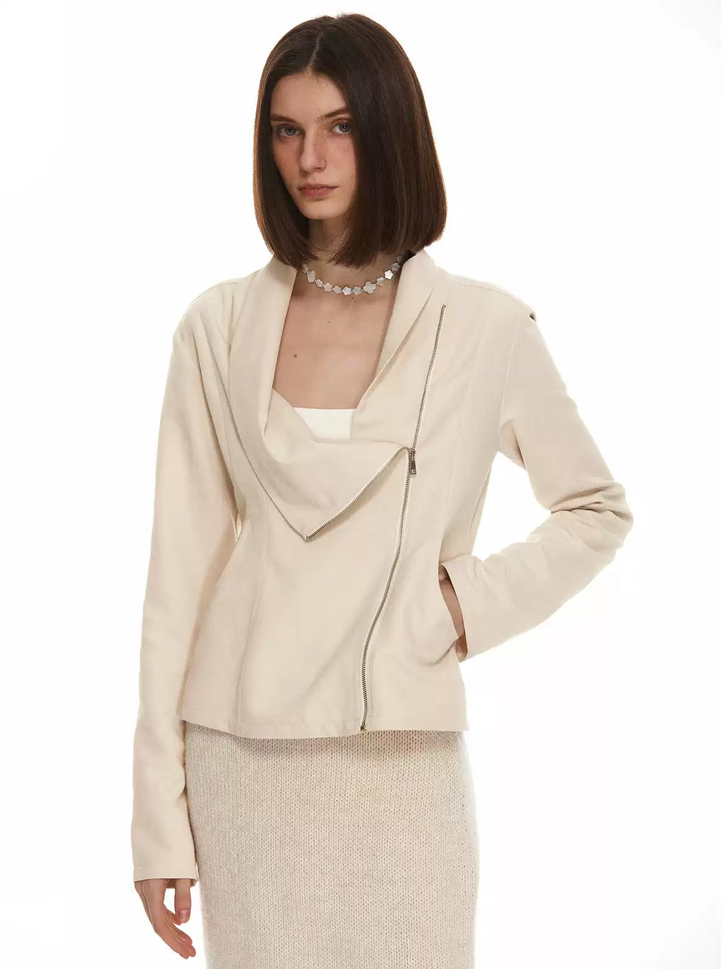 Draped Zip Jacket