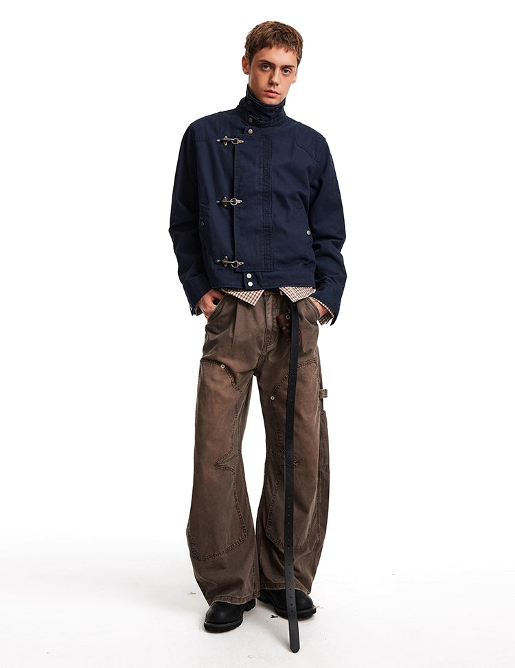 Fireman Clasp Collar Jacket