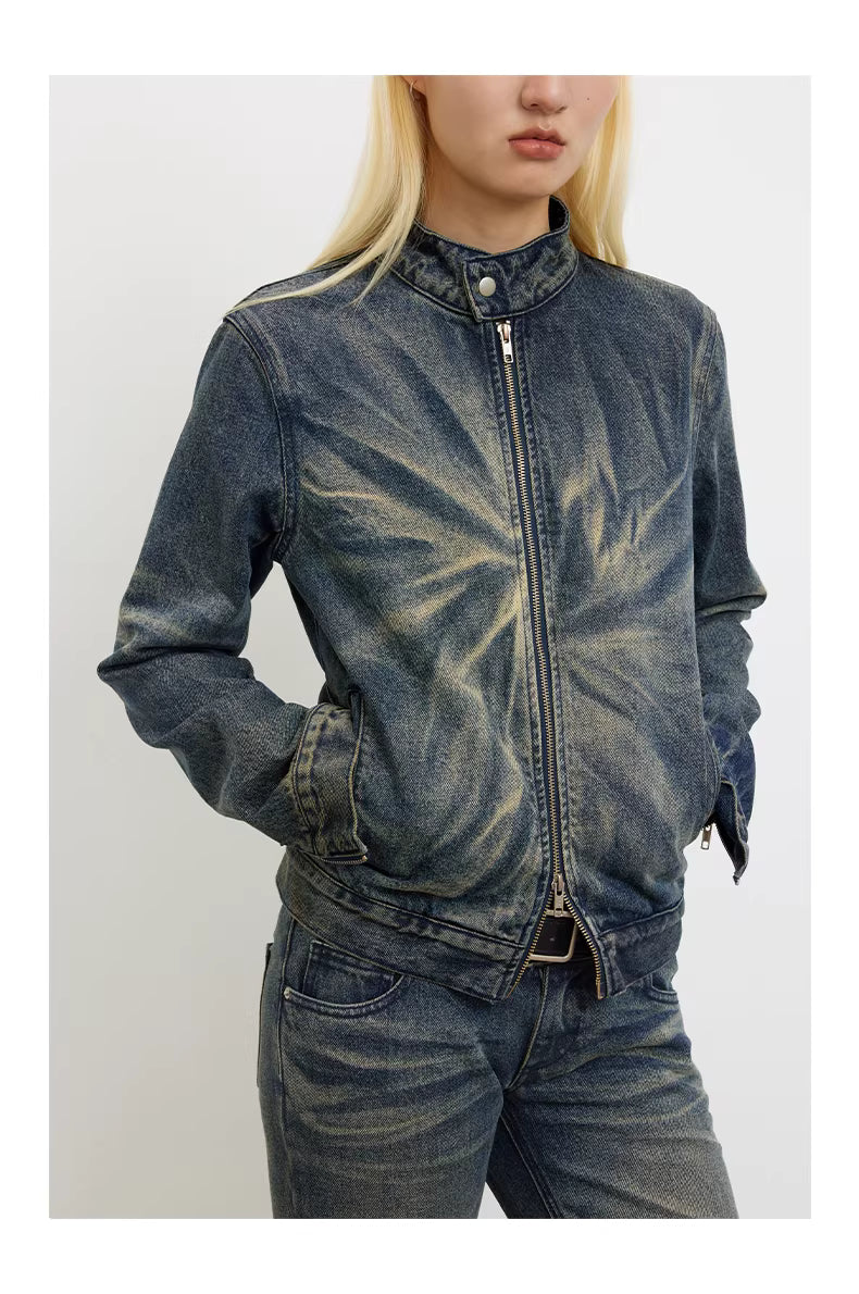 Indigo Star Wash Demin Jacket