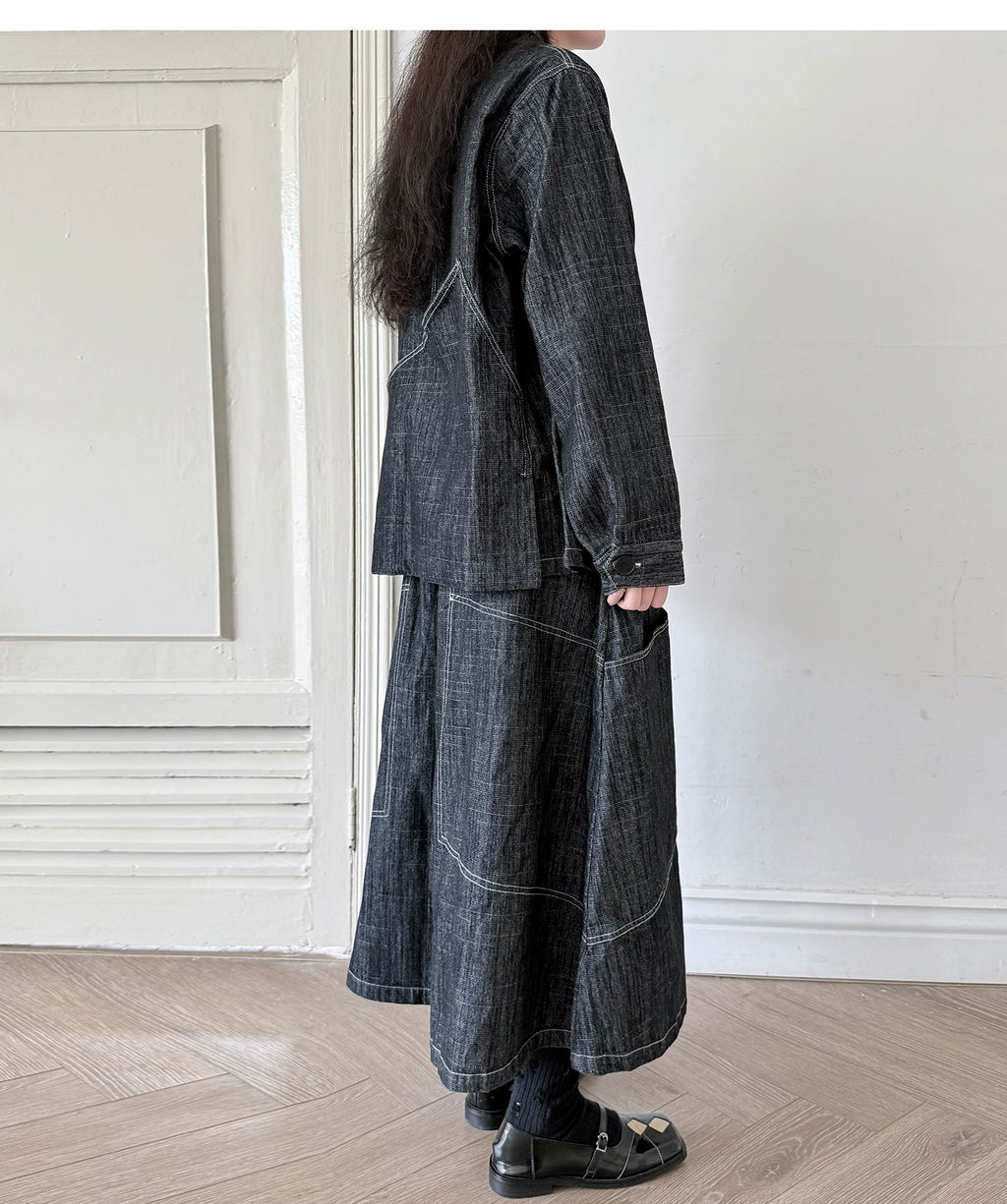 Petal Drift Button-Up Jacket