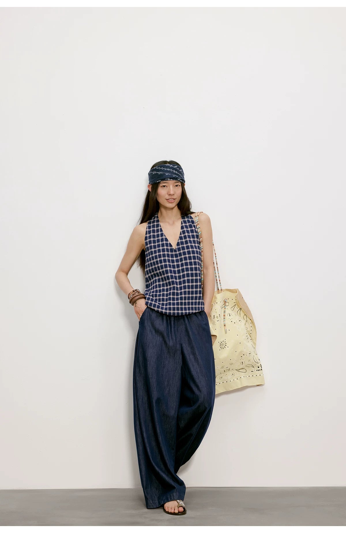 Cloud Barrel Denim Trousers