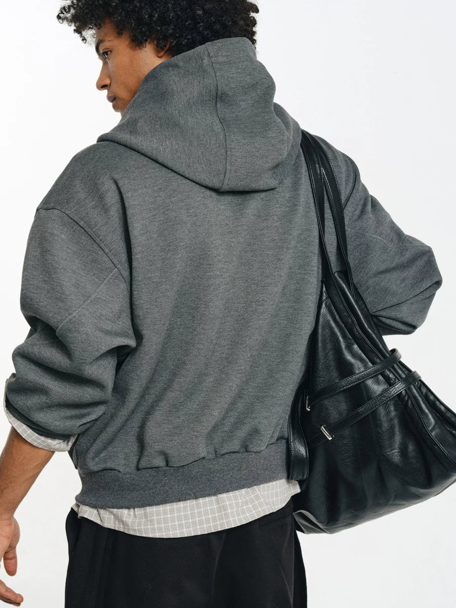 Detachable Plaid Layer Hoodie