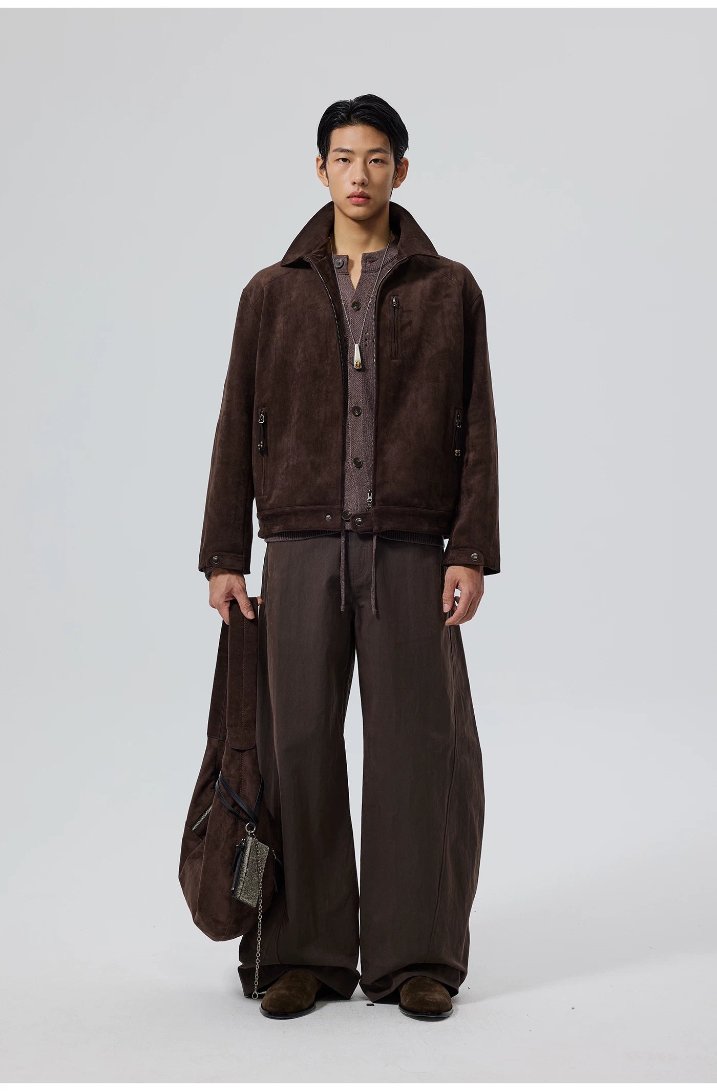 Burnished Point-Collar Jacket