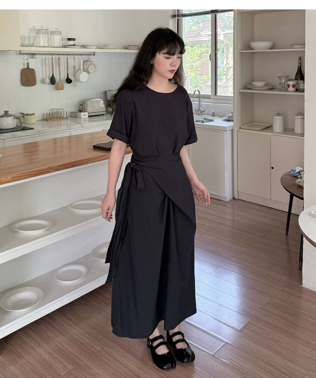 Cocoon Wrap Tie Dress