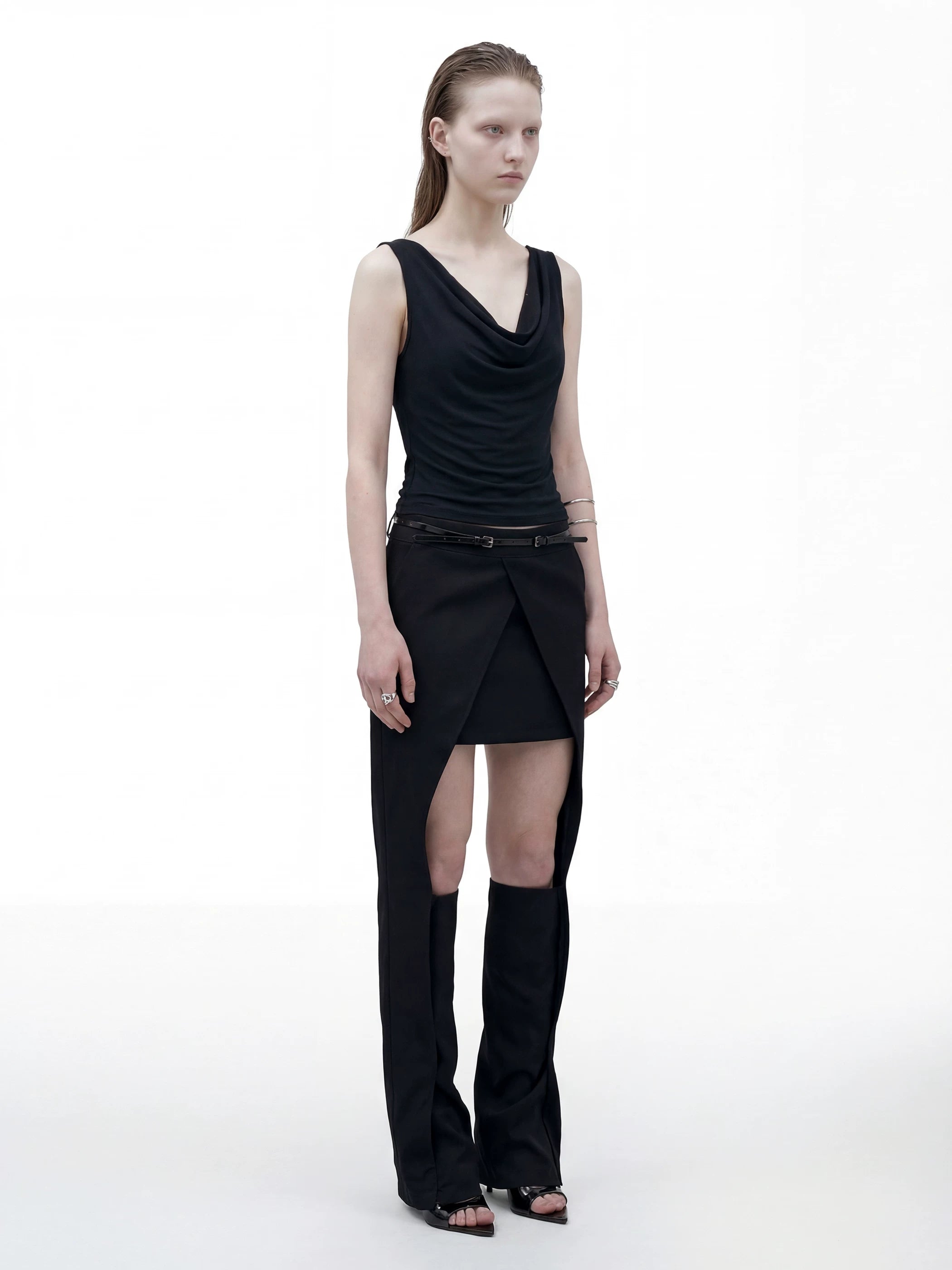 Séances De Travail Segmented Skirt Trousers