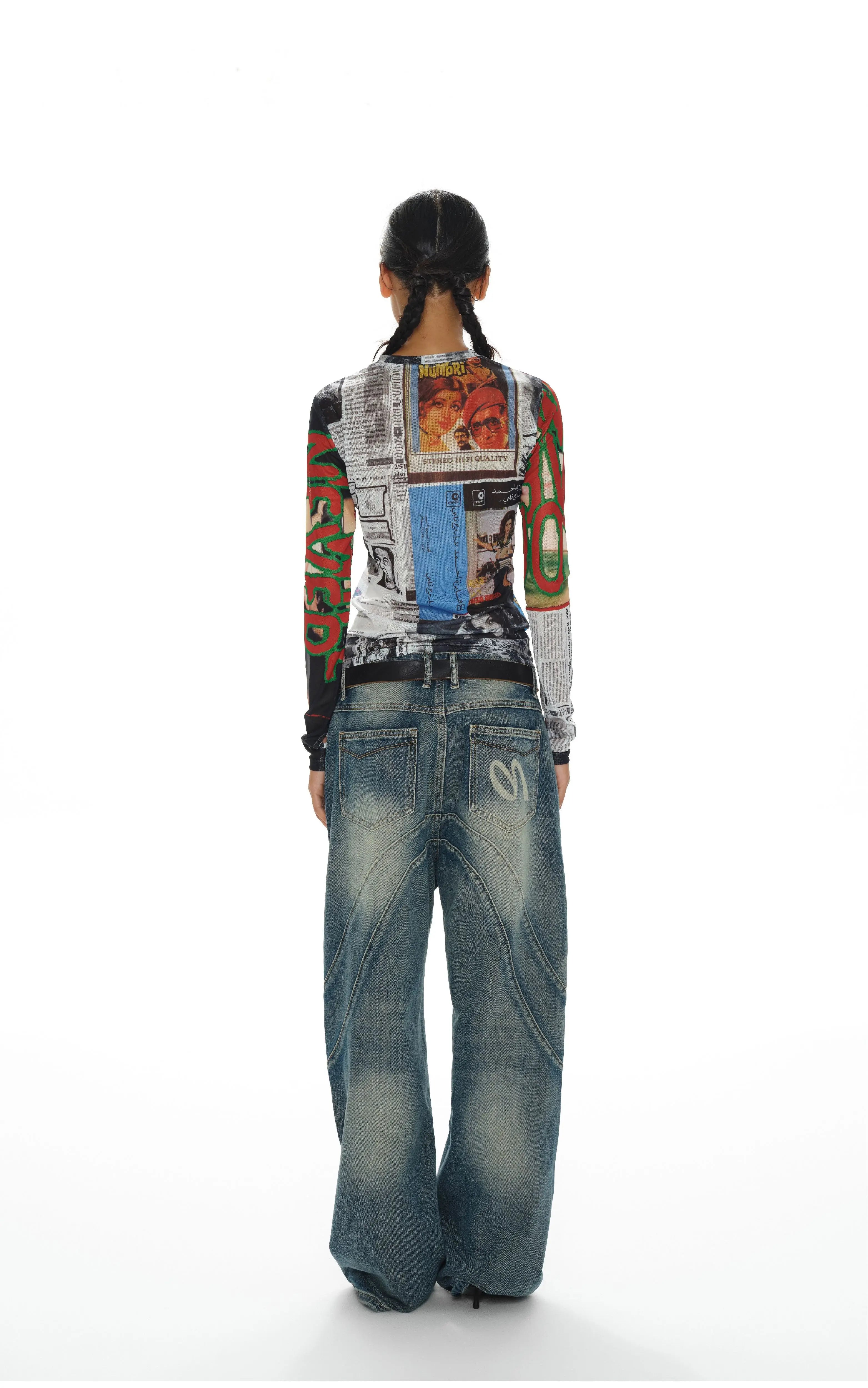 Zine Long-Sleeved Mesh Top