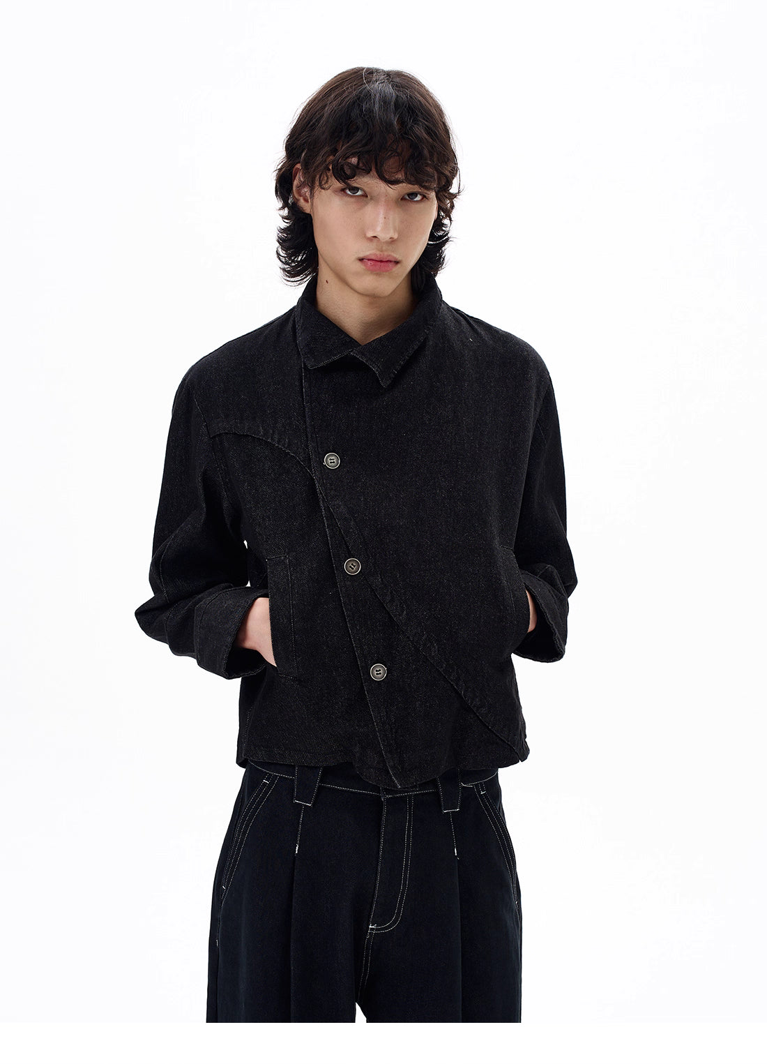 Diagonal Button Jacket