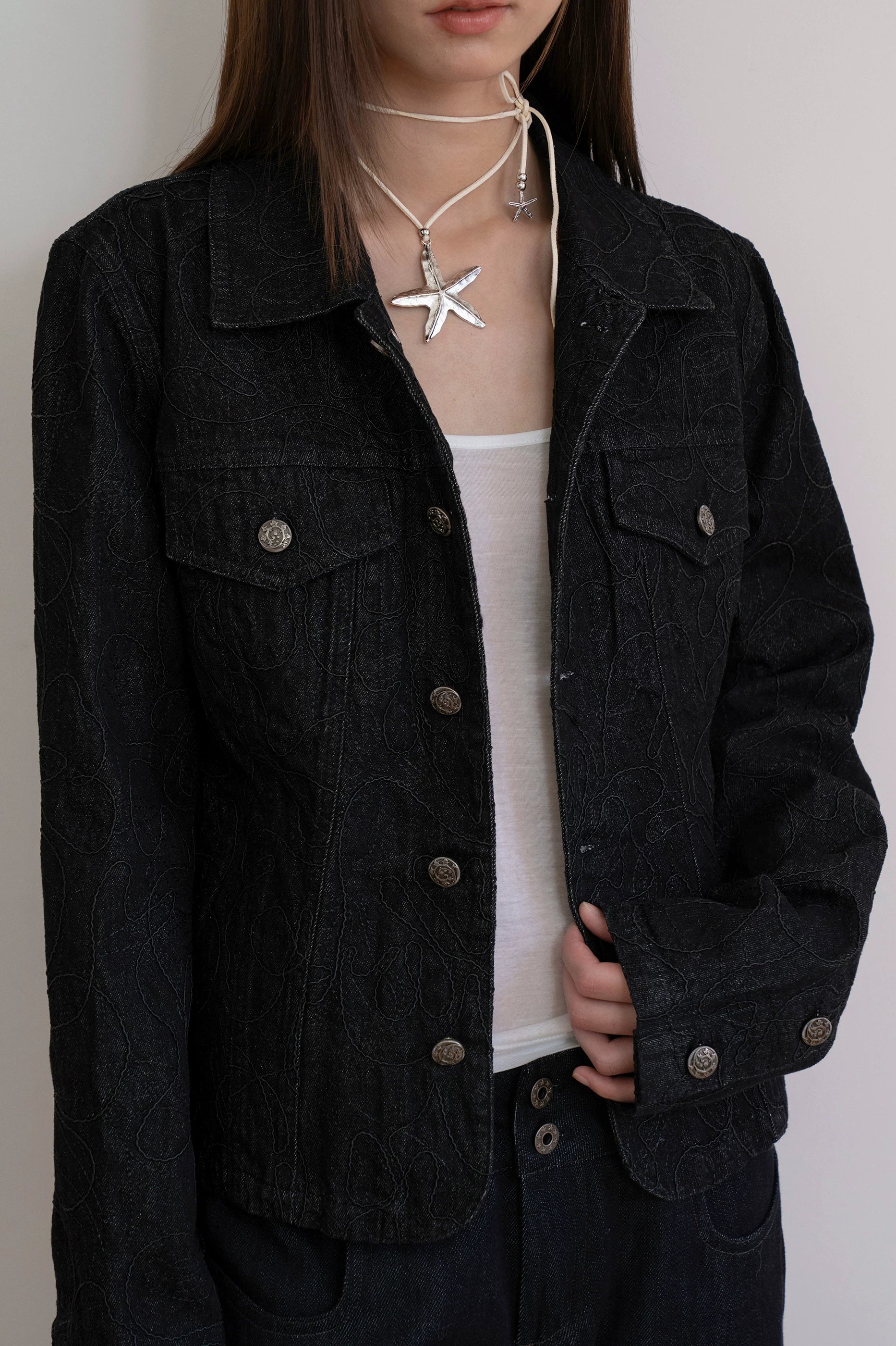 Phantom Stitch Denim Jacket