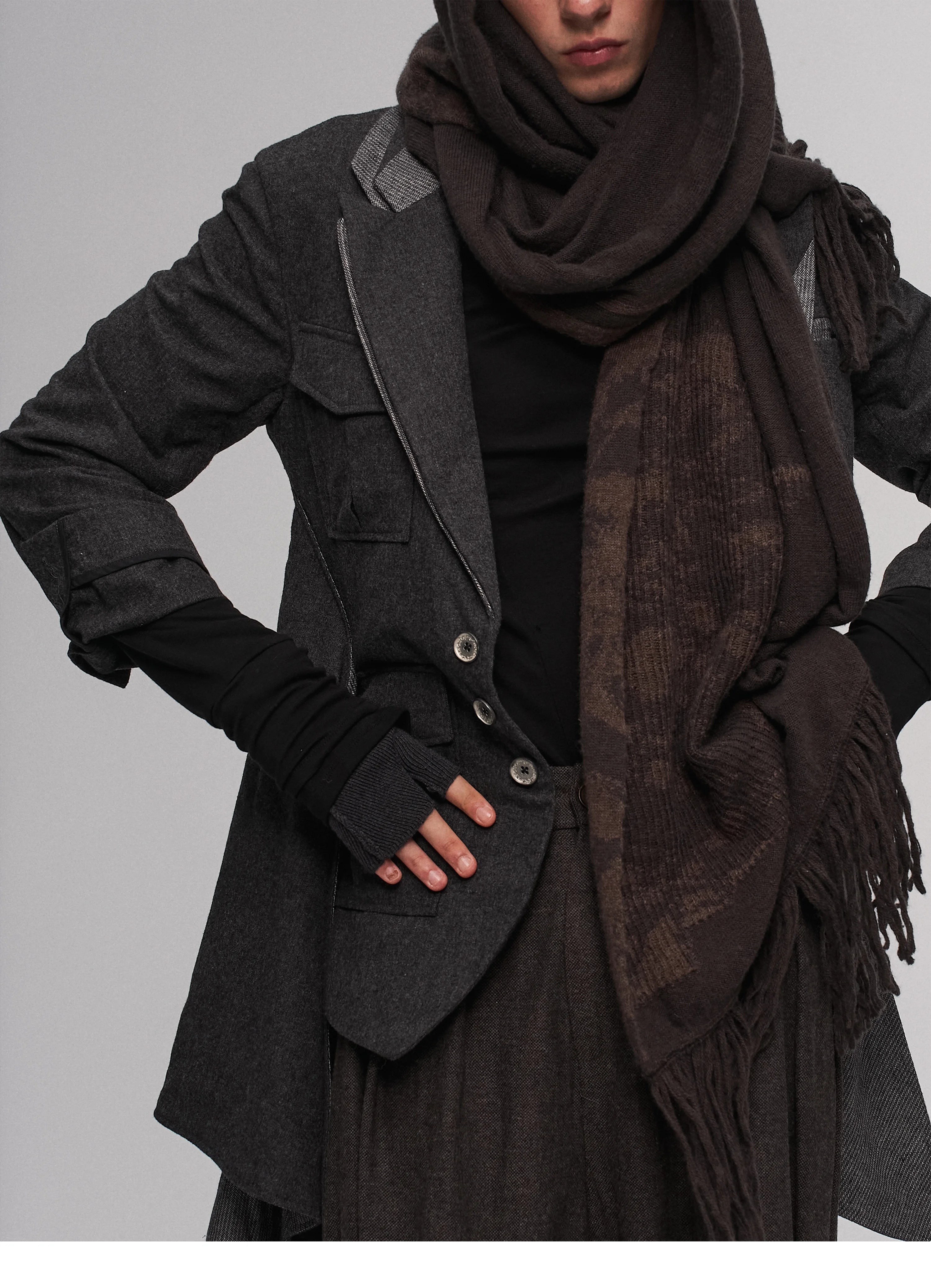 Fragment Fingerless Gloves
