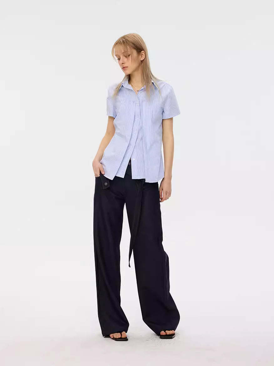 Asymmetric Wrap Jeans