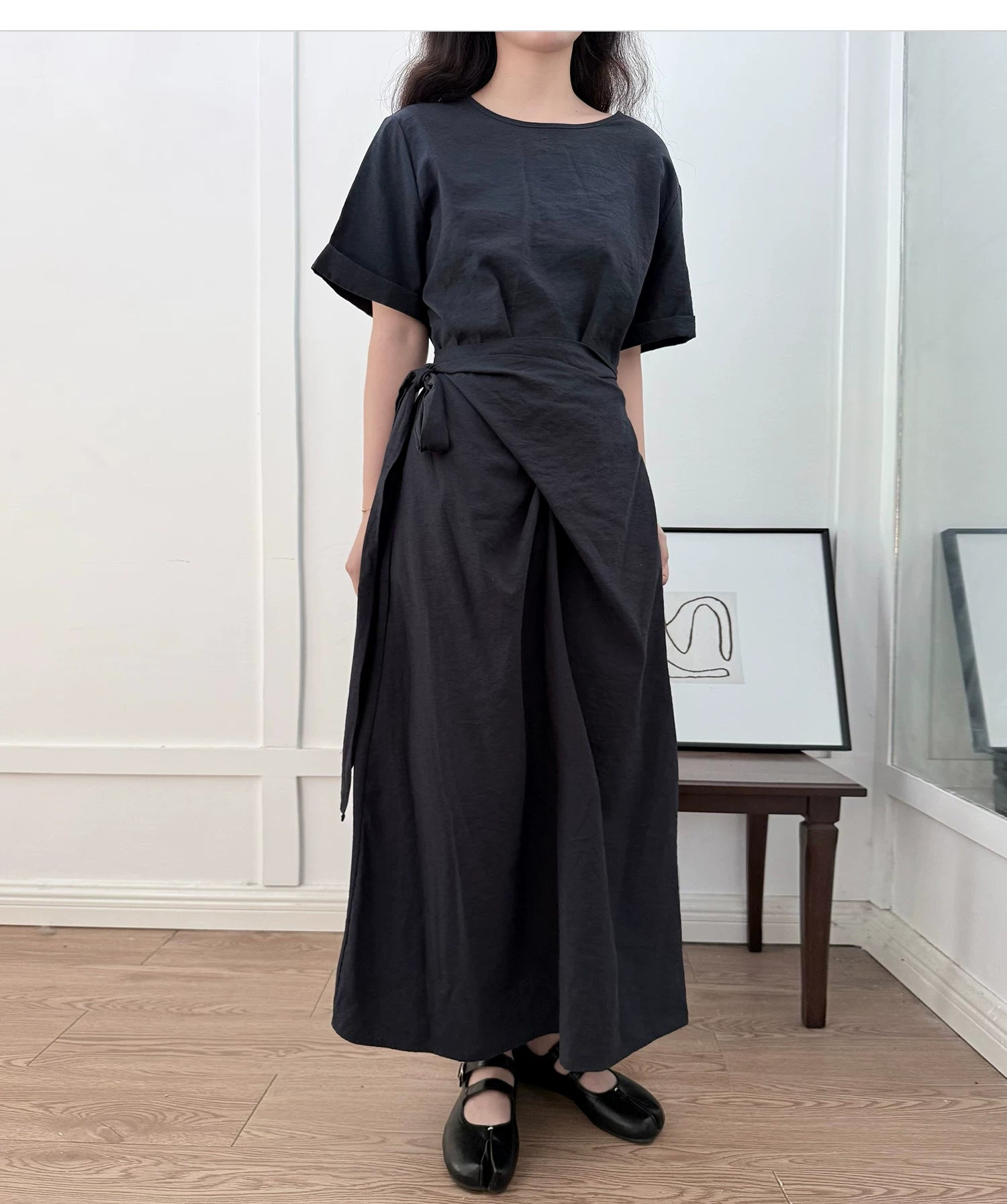 Cocoon Wrap Tie Dress