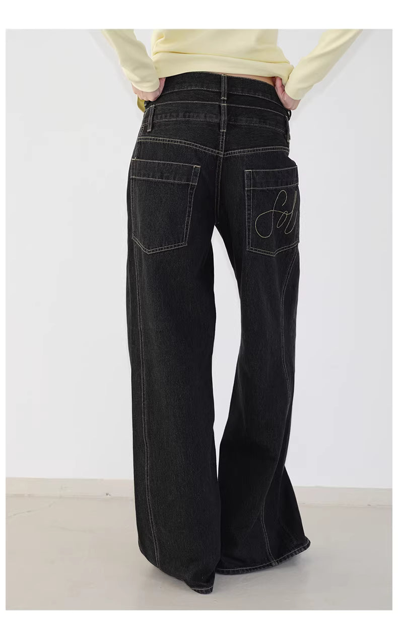 Double Waisted Tapered Jean