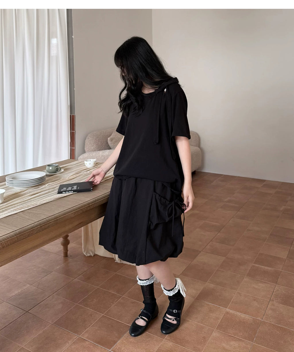 Flower Bud A-Line Skirt
