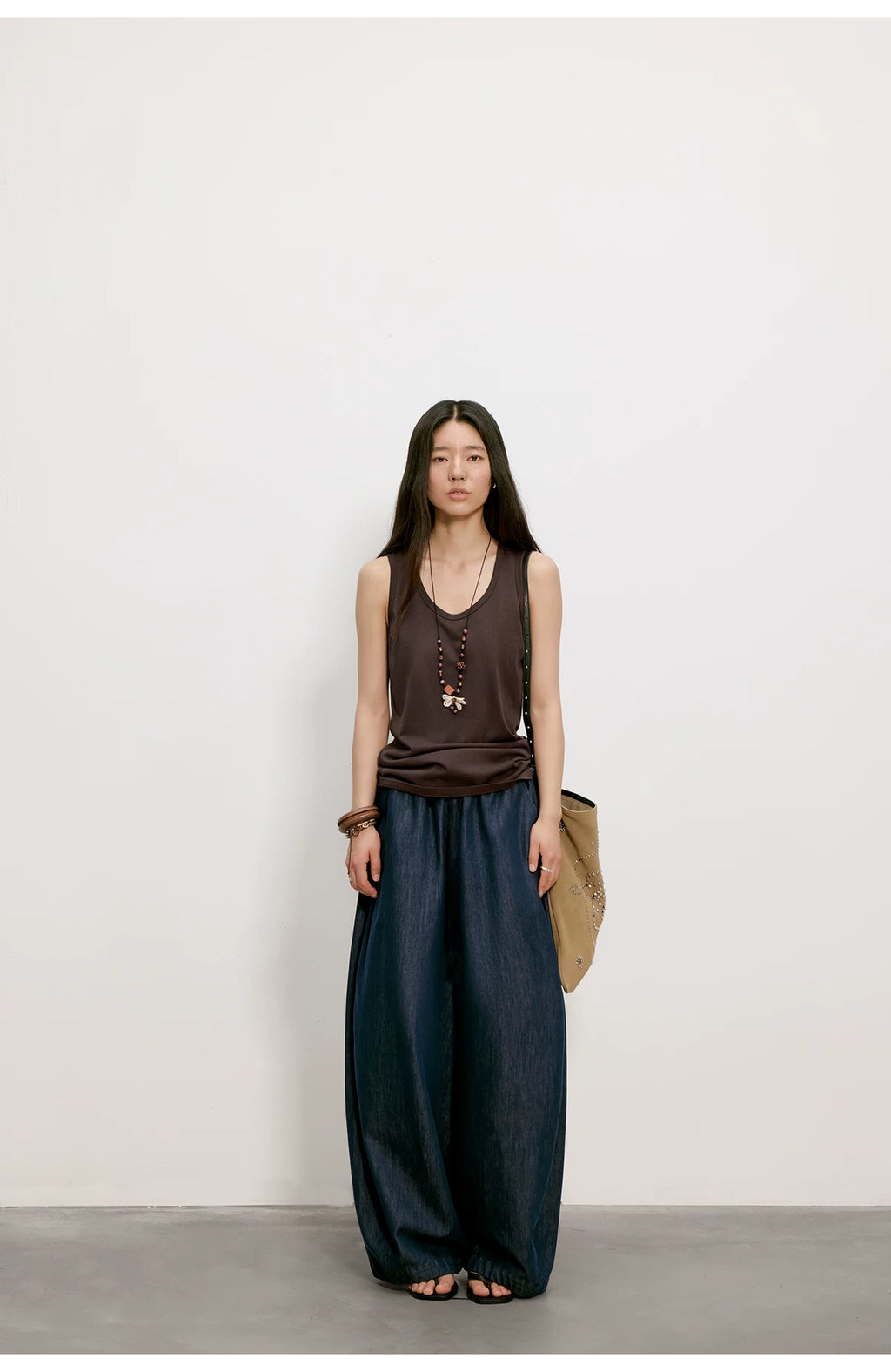 Cloud Barrel Denim Trousers