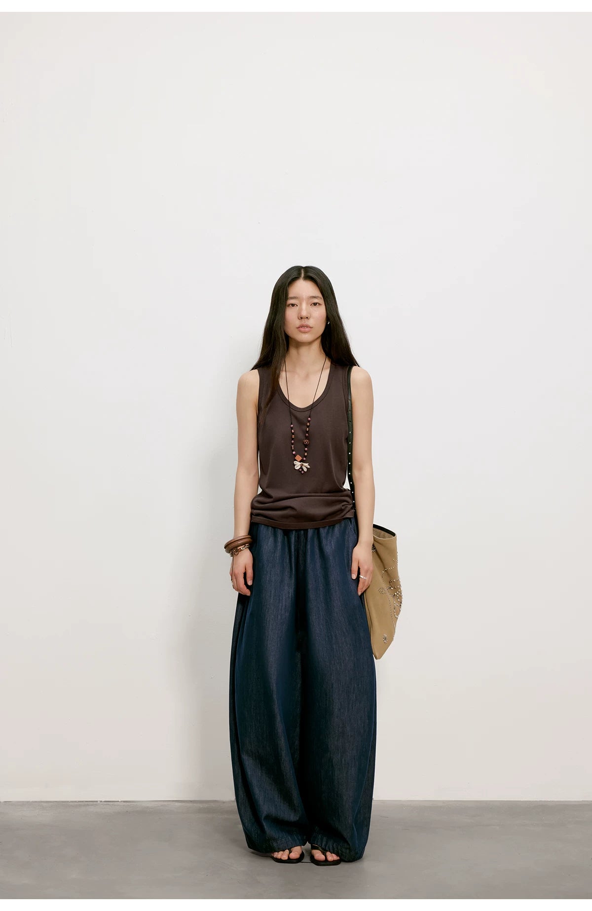 Cloud Barrel Denim Trousers