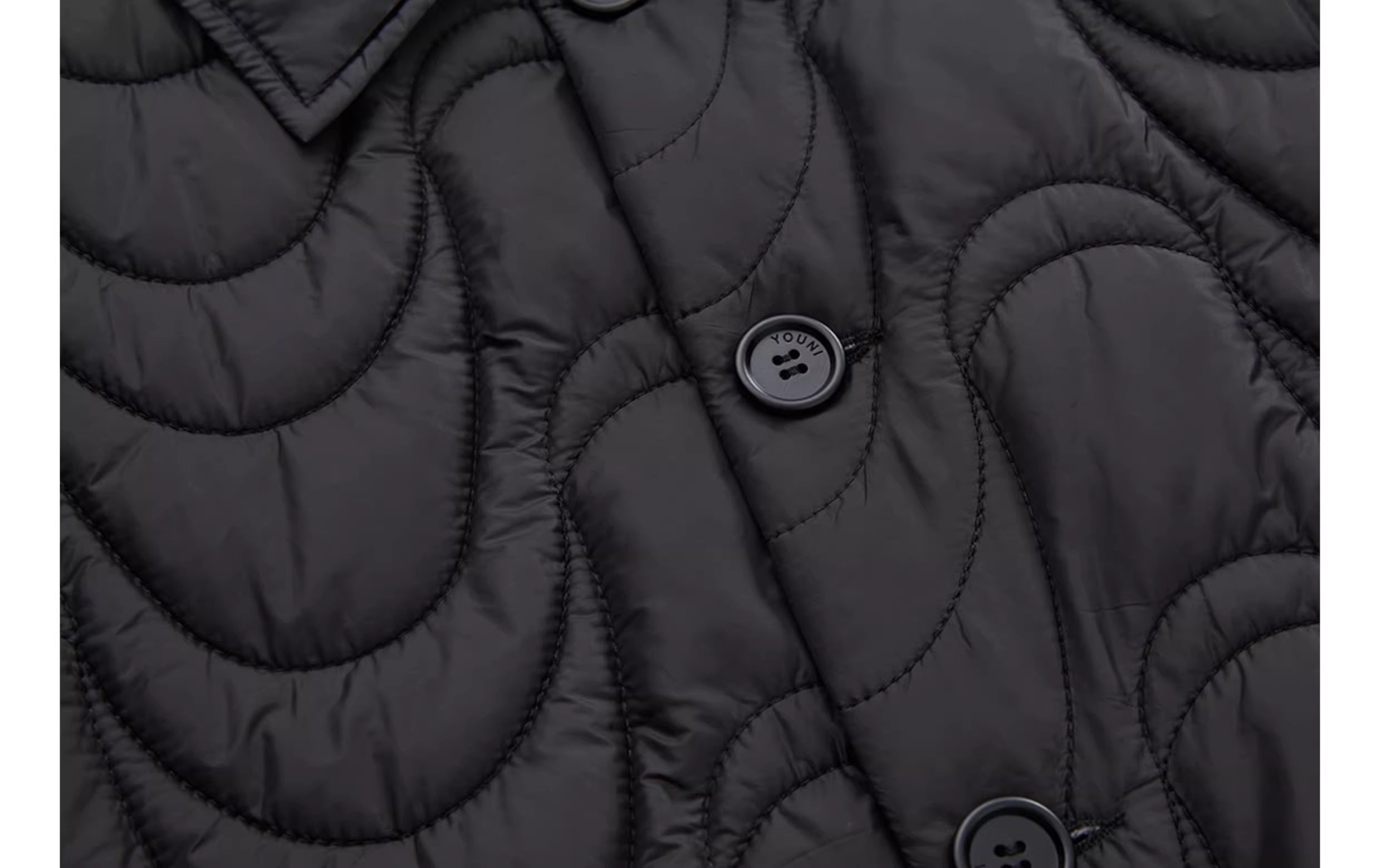 Obsidian Tide Quilted Parka