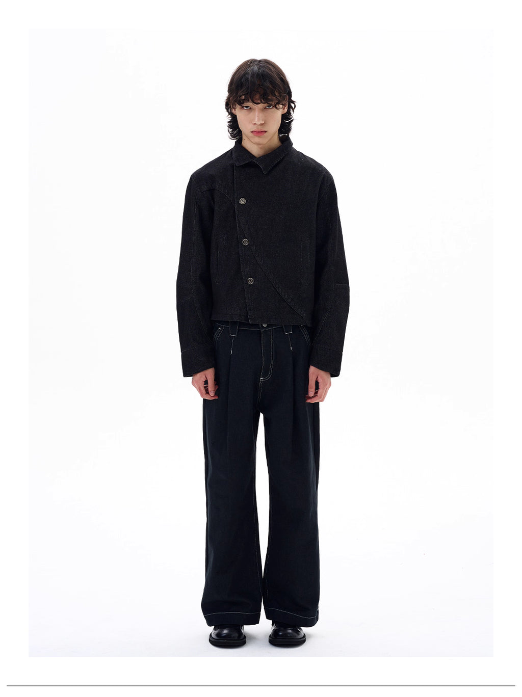 Diagonal Button Jacket