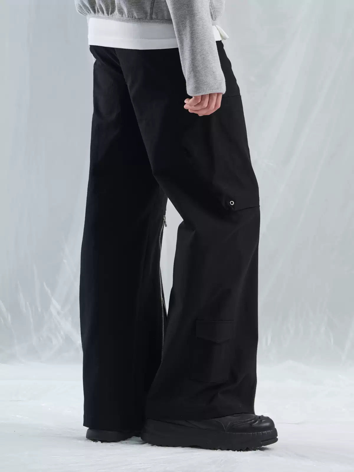 Zip Hem Utility Cargo Trousers
