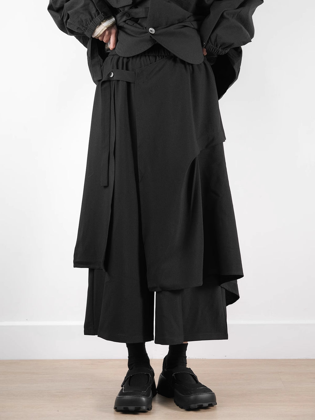 Deconstructed Drape Trouser Skirt