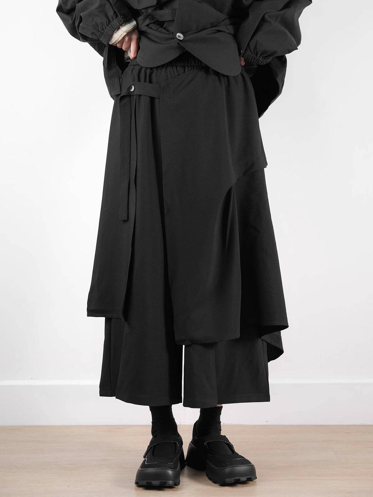 Deconstructed Drape Trouser Skirt