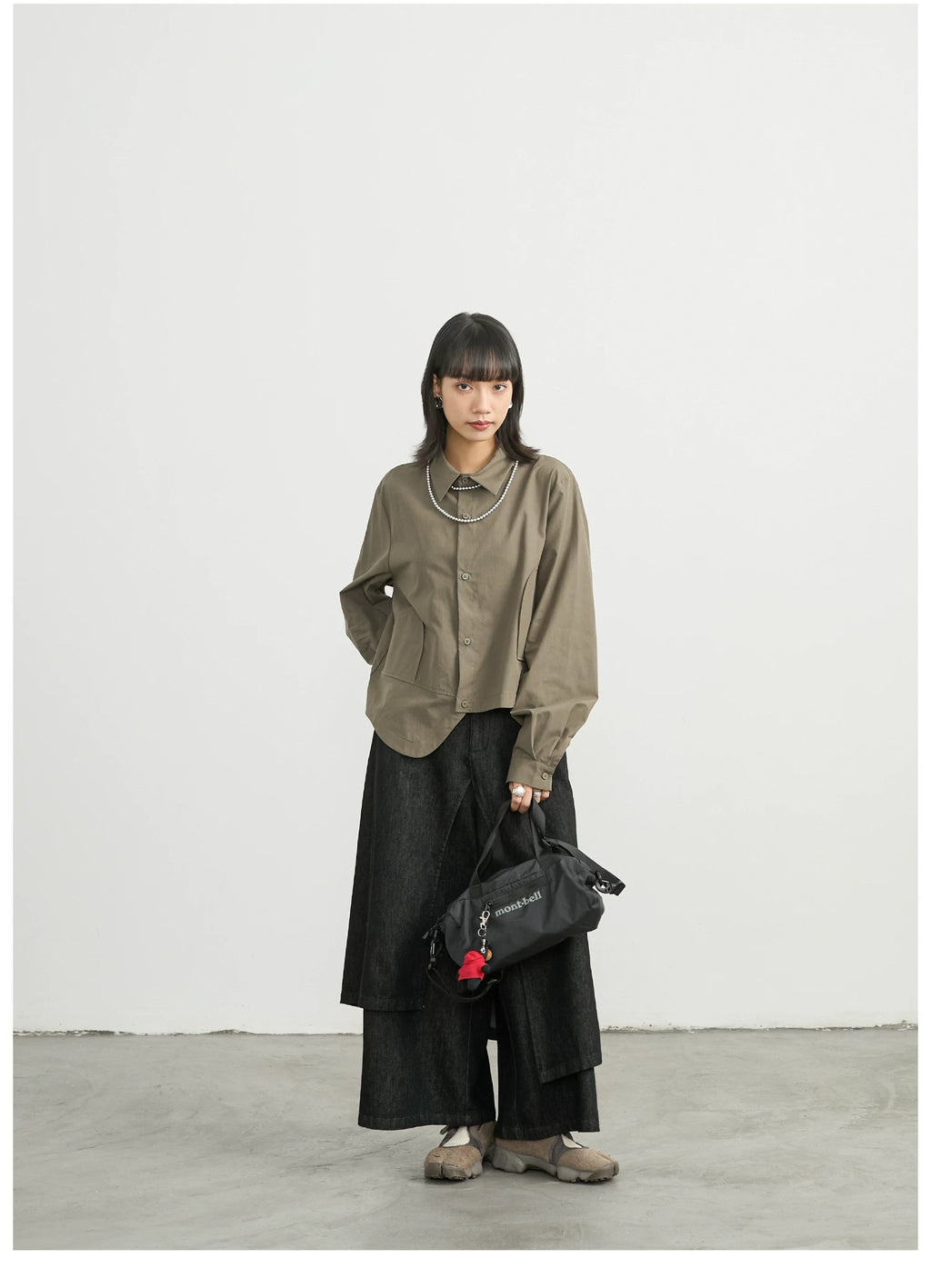 Split-Level Skirt Pants