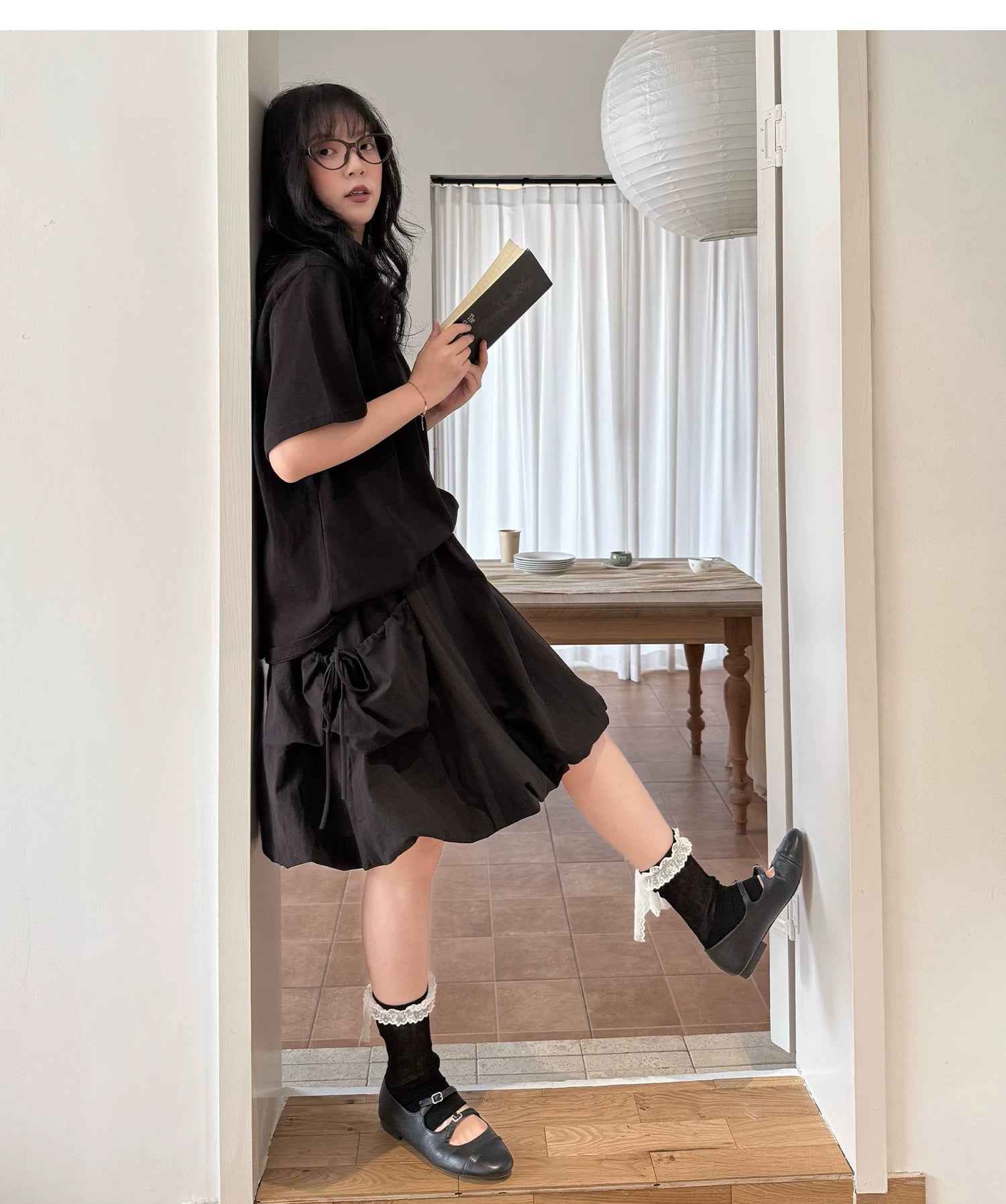 Flower Bud A-Line Skirt