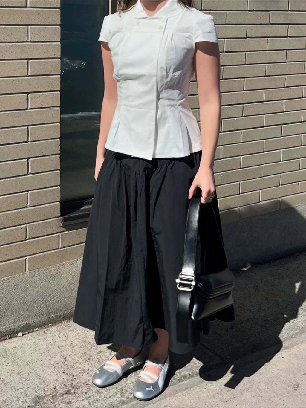 Missy Tailored Cap Sleeve Blouse