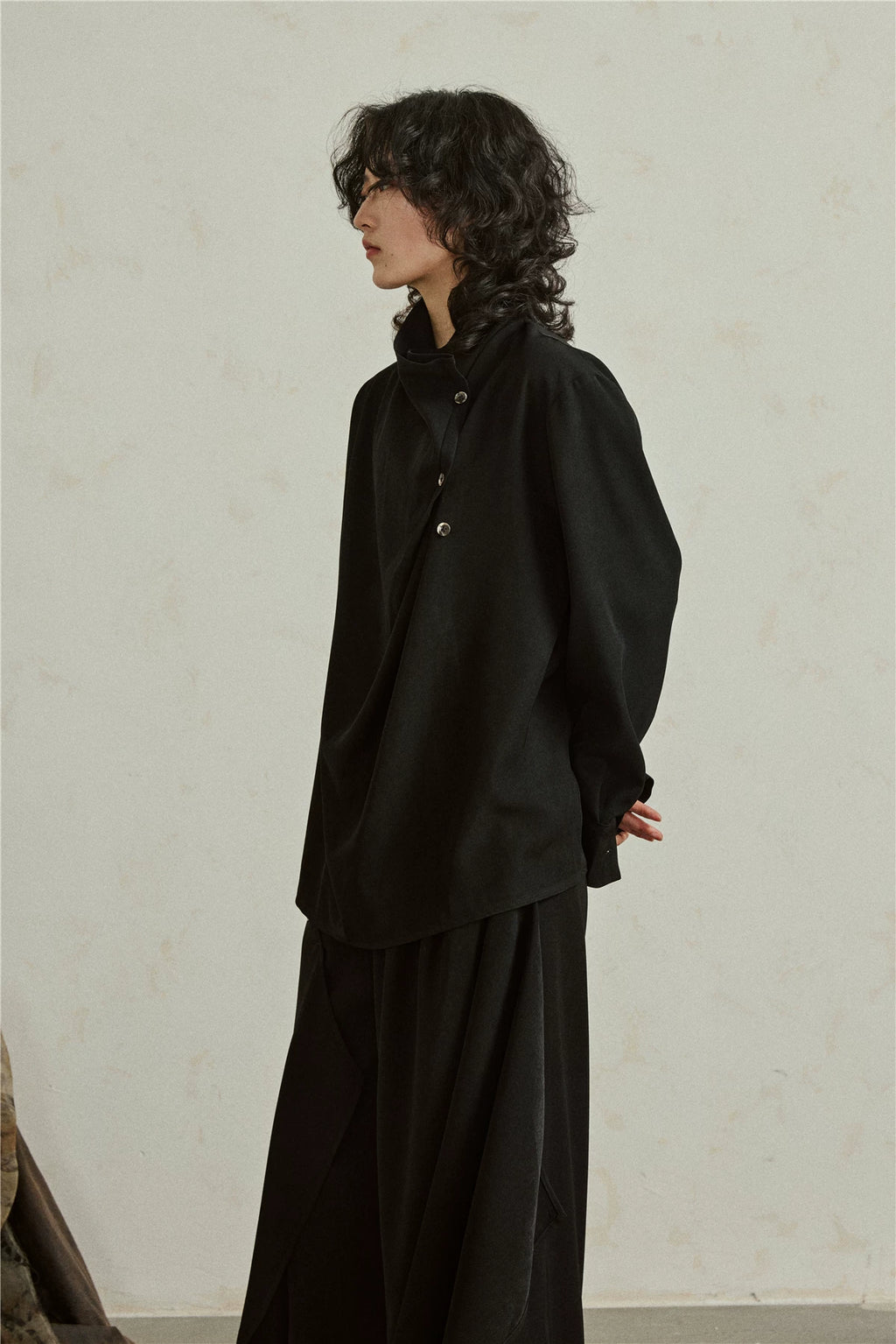 Sculptural Oversized Draped Tunic