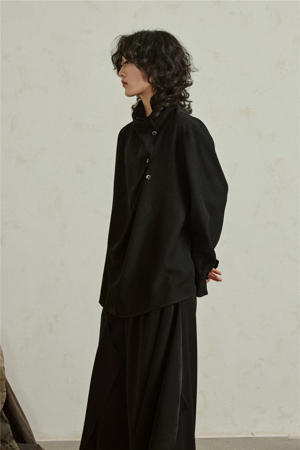 Sculptural Oversized Draped Tunic