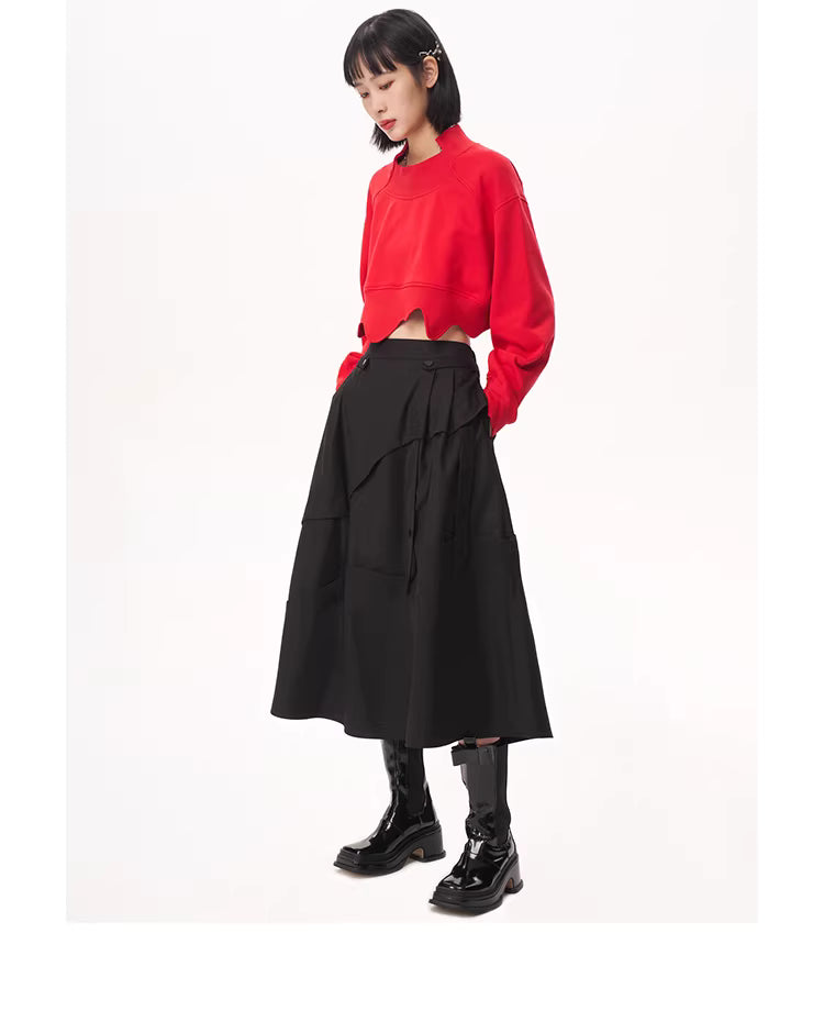 Midnight Coquette Tiered Skirt