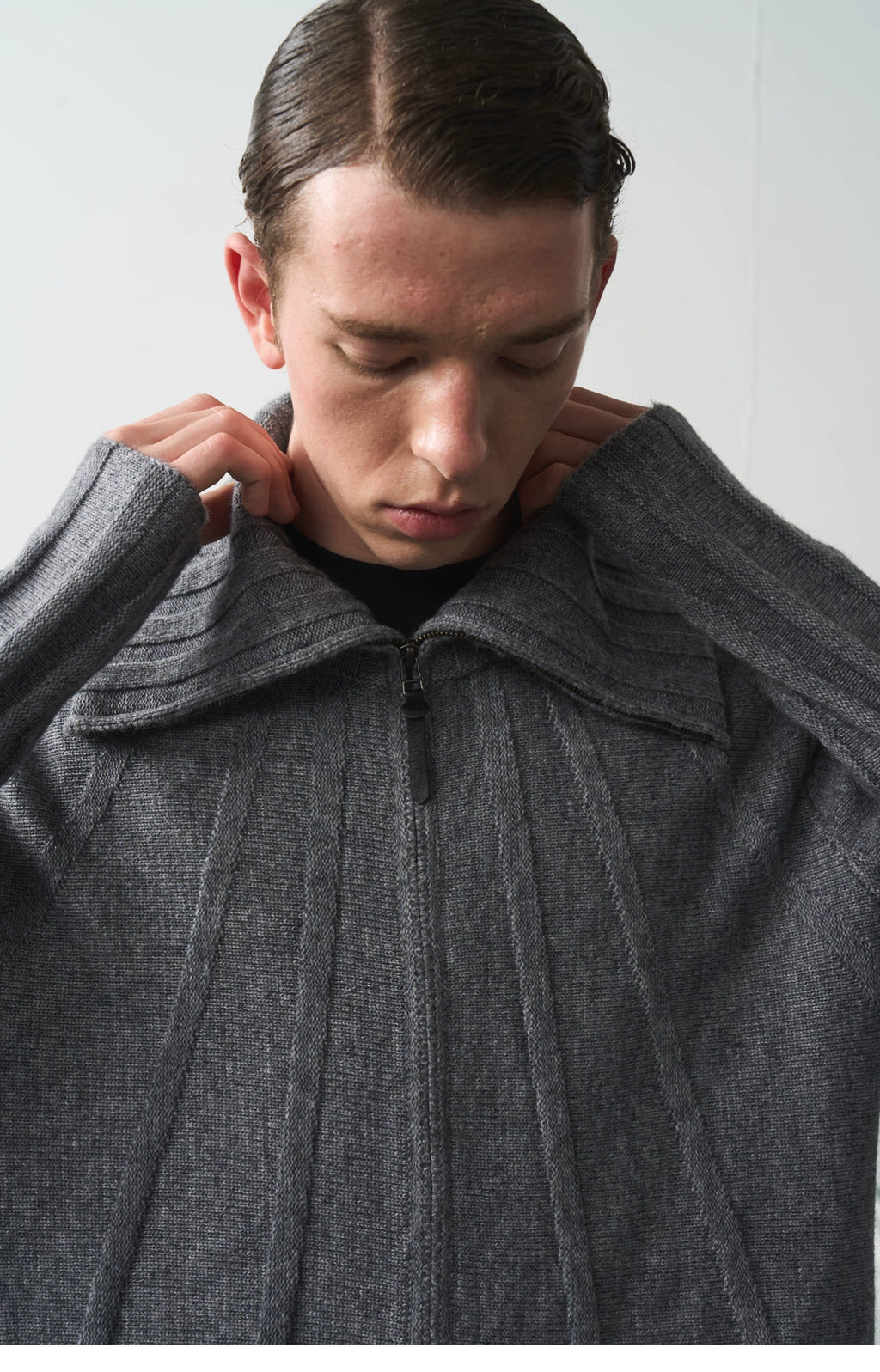 Schema Rib Knit Cardigan