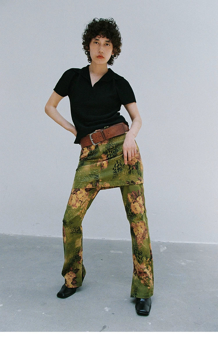 Micro-Piqué Polo Top