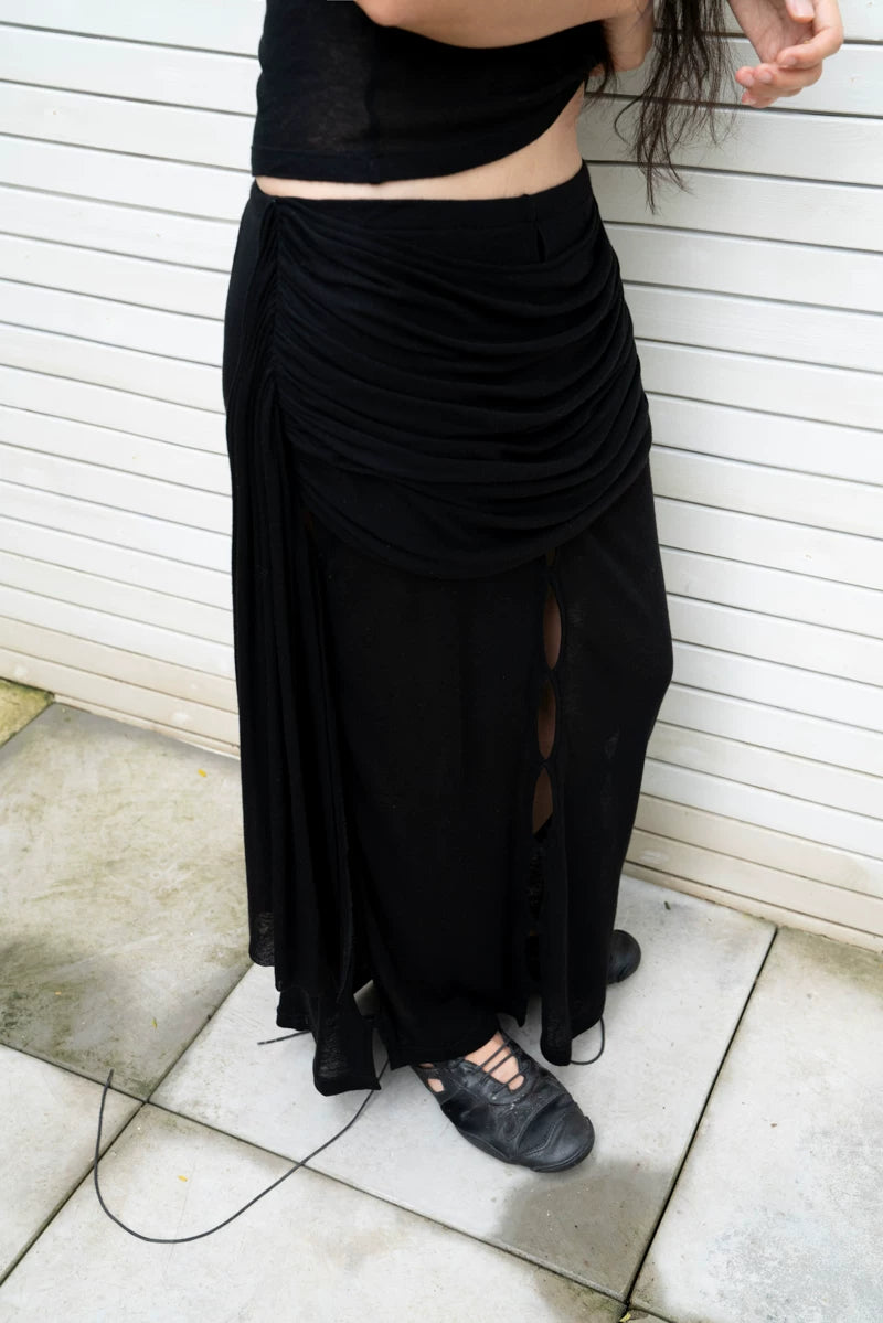 Aperture Wool-Blend Skirt
