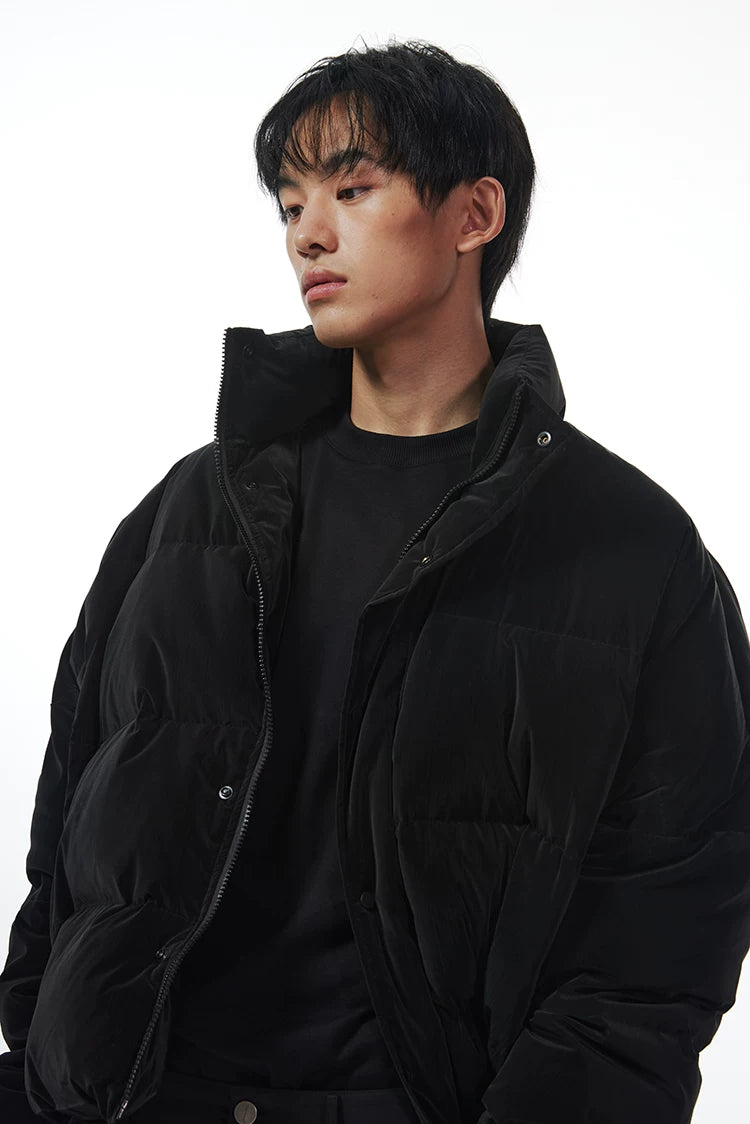 Essential High Collar Puffer Jacket