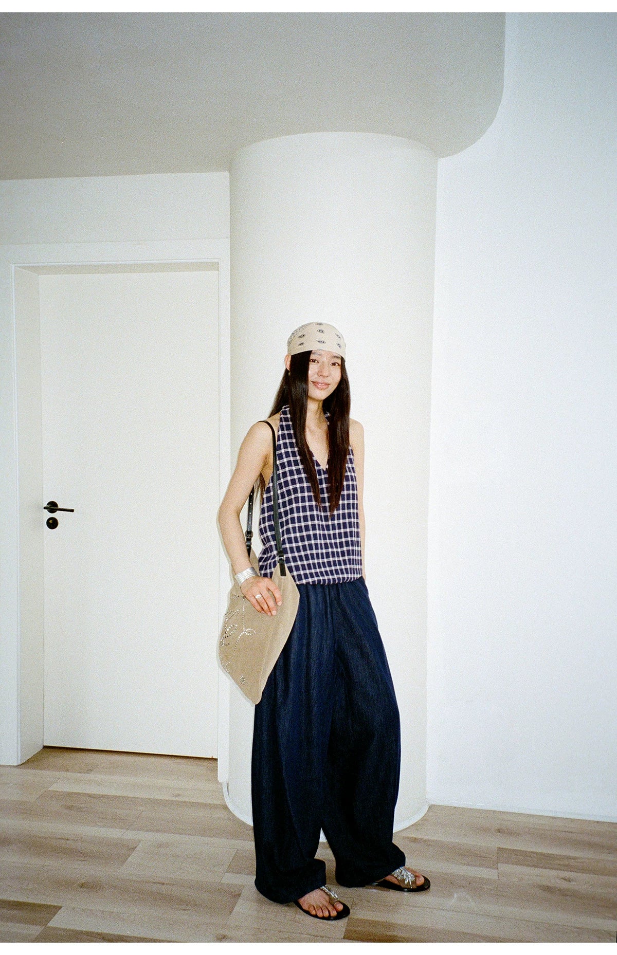 Cloud Barrel Denim Trousers