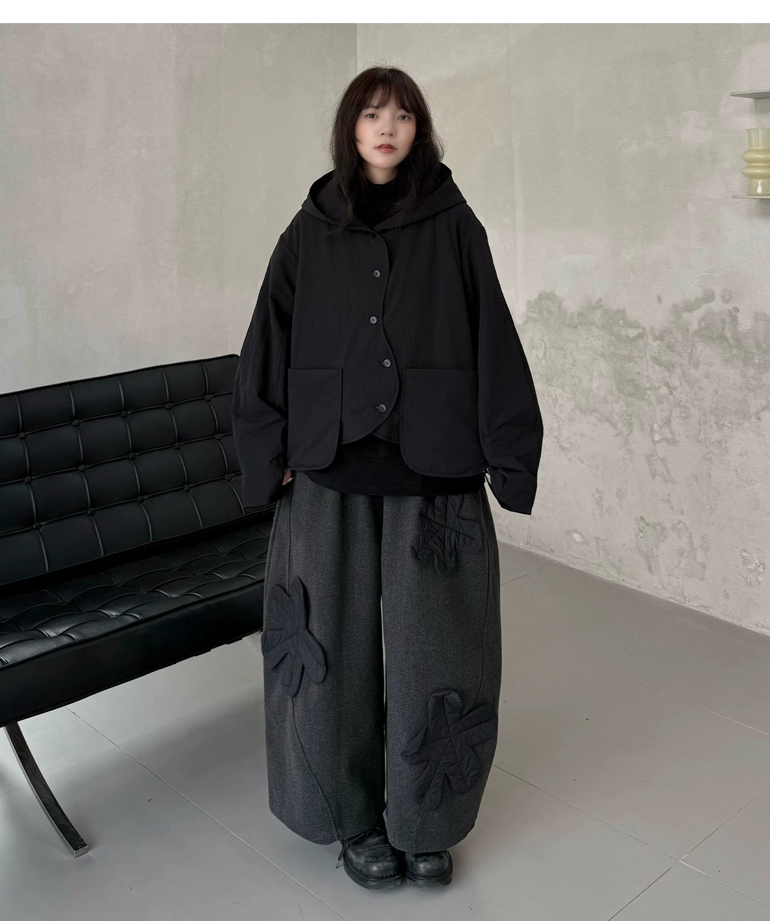 Shadow Hooded Quilted Jacket