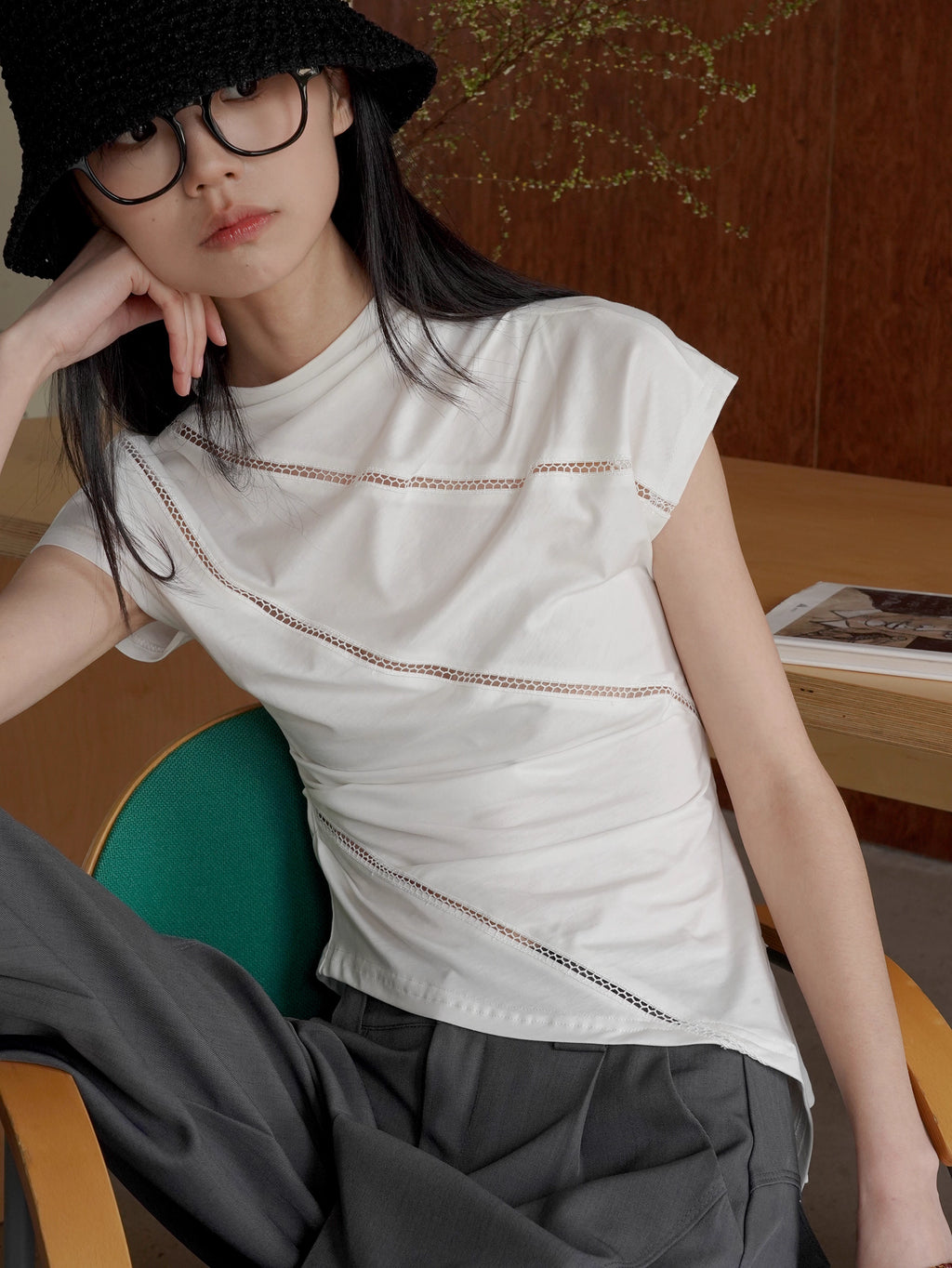 Asymmetrical Drape Top