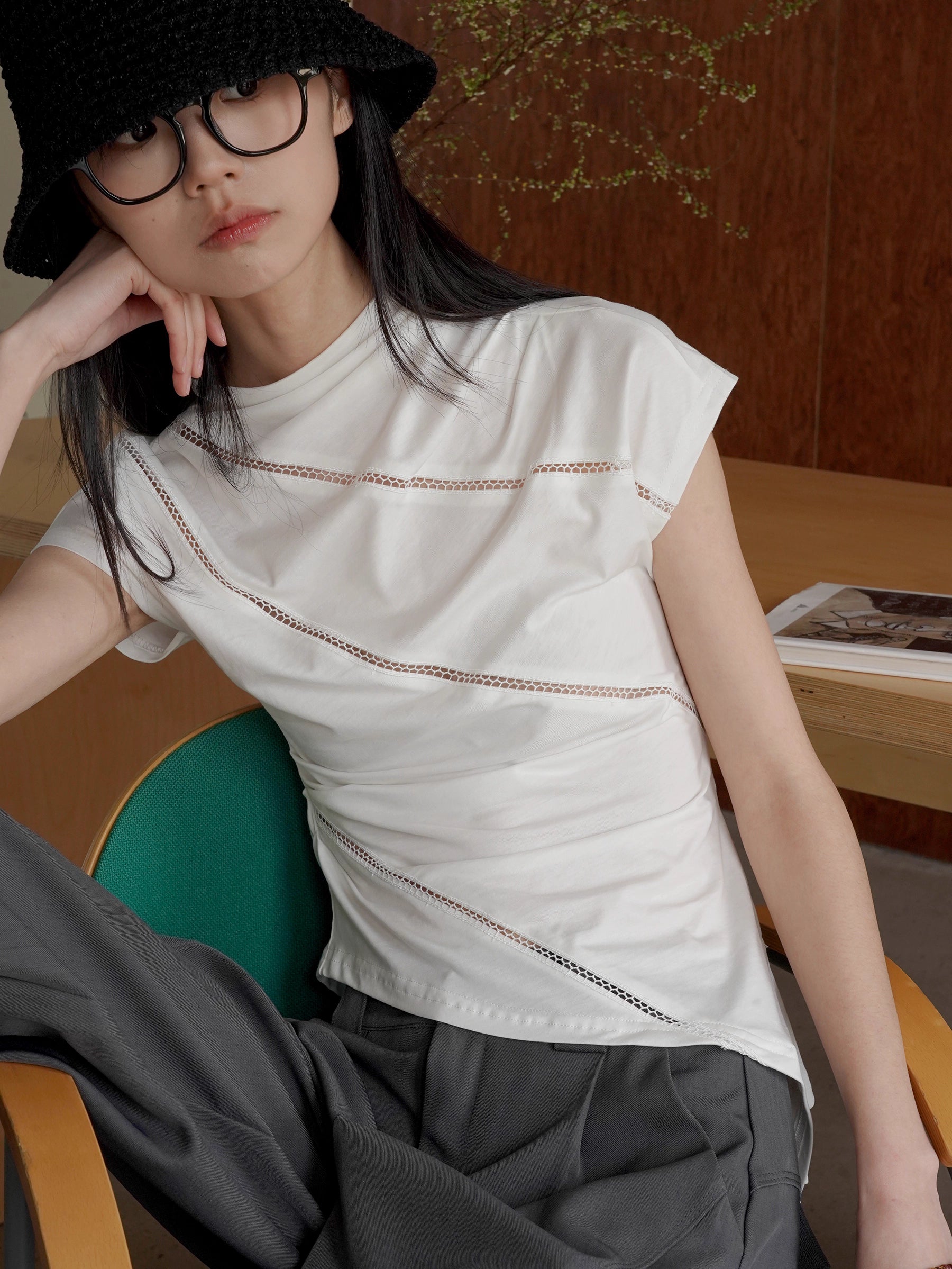 Asymmetrical Drape Top