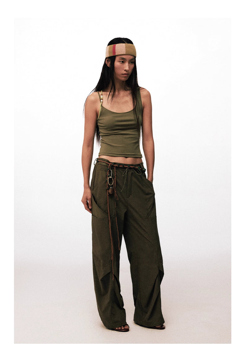 Asymmetric Halter Bead Top