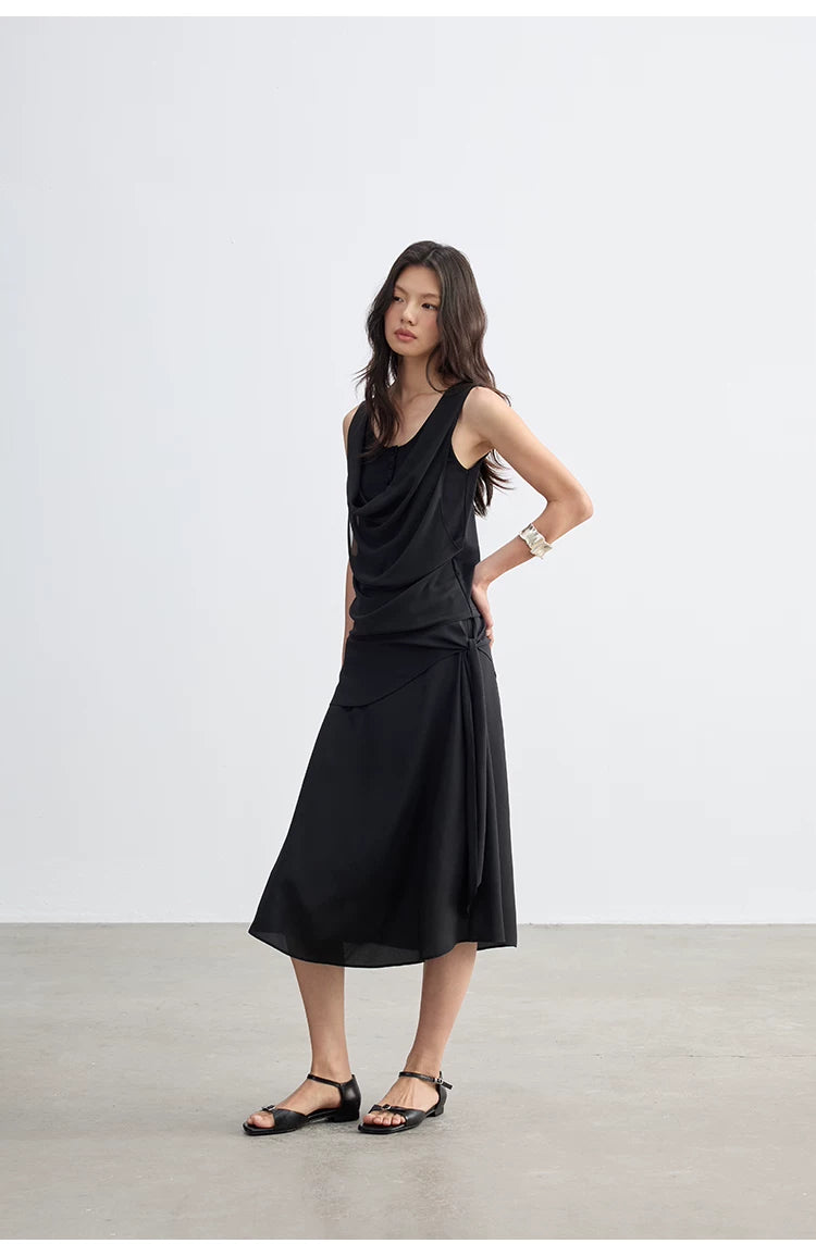 Cascade Drape Layered Tank
