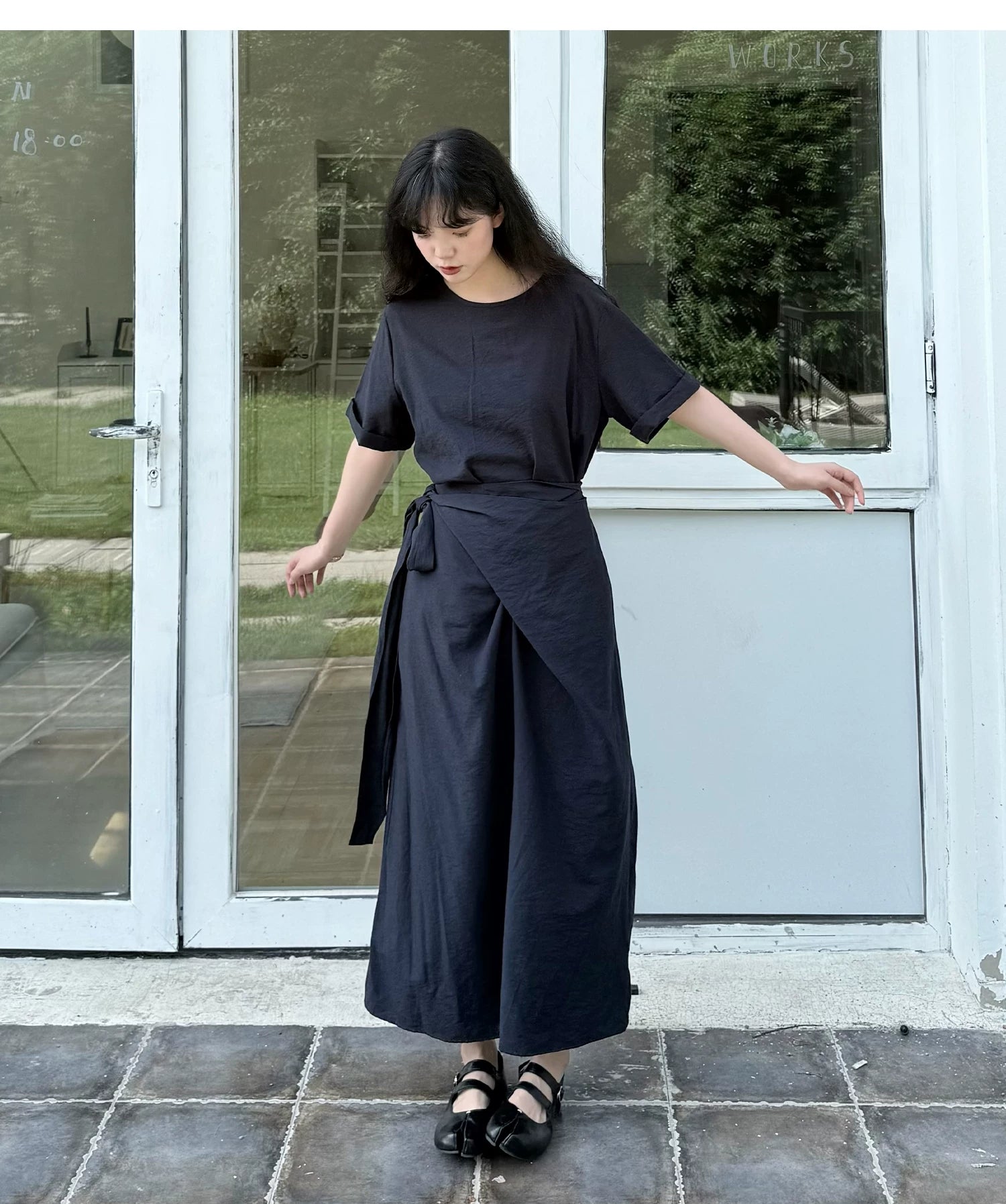 Cocoon Wrap Tie Dress