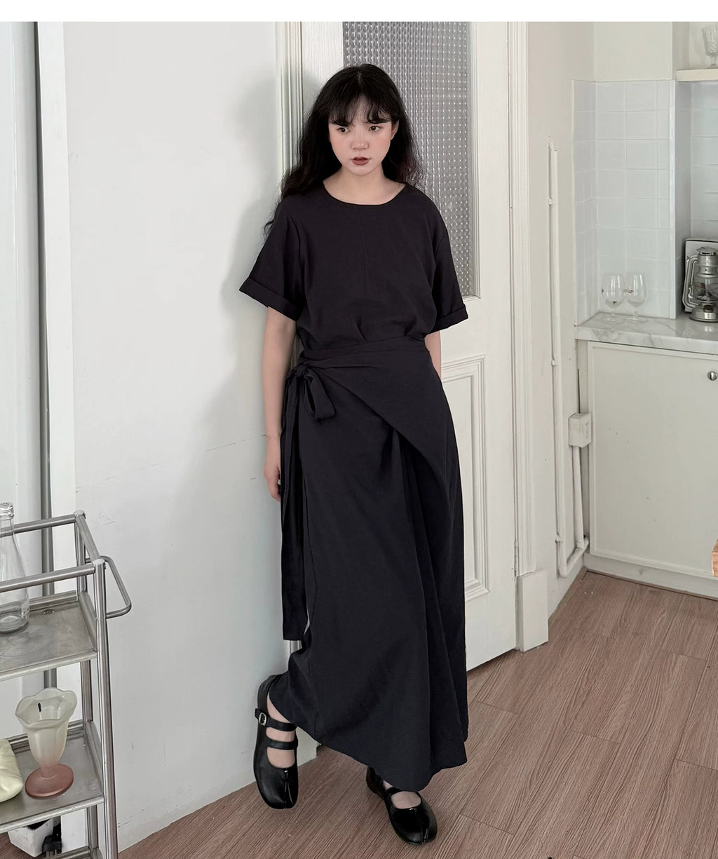 Cocoon Wrap Tie Dress