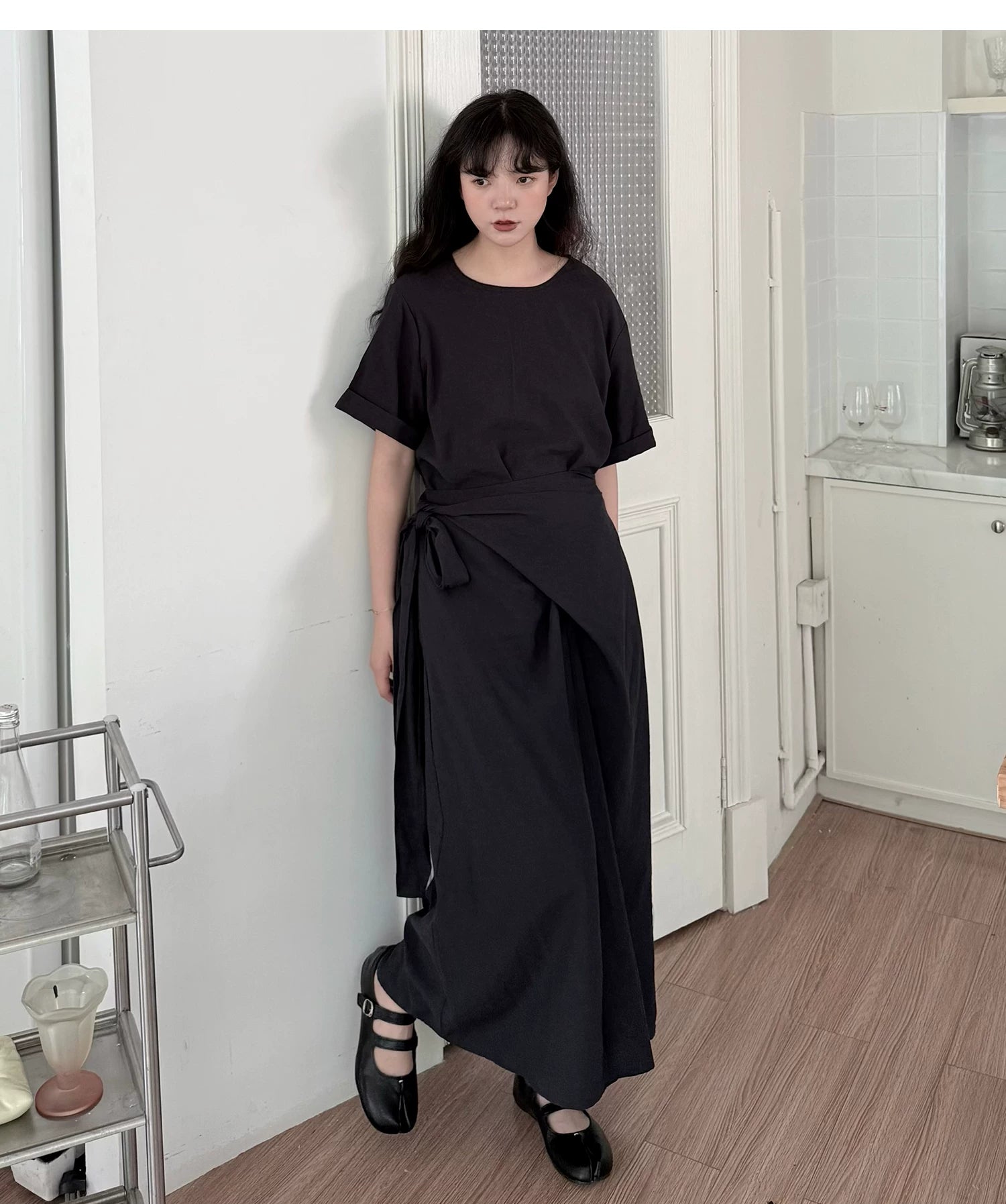 Cocoon Wrap Tie Dress