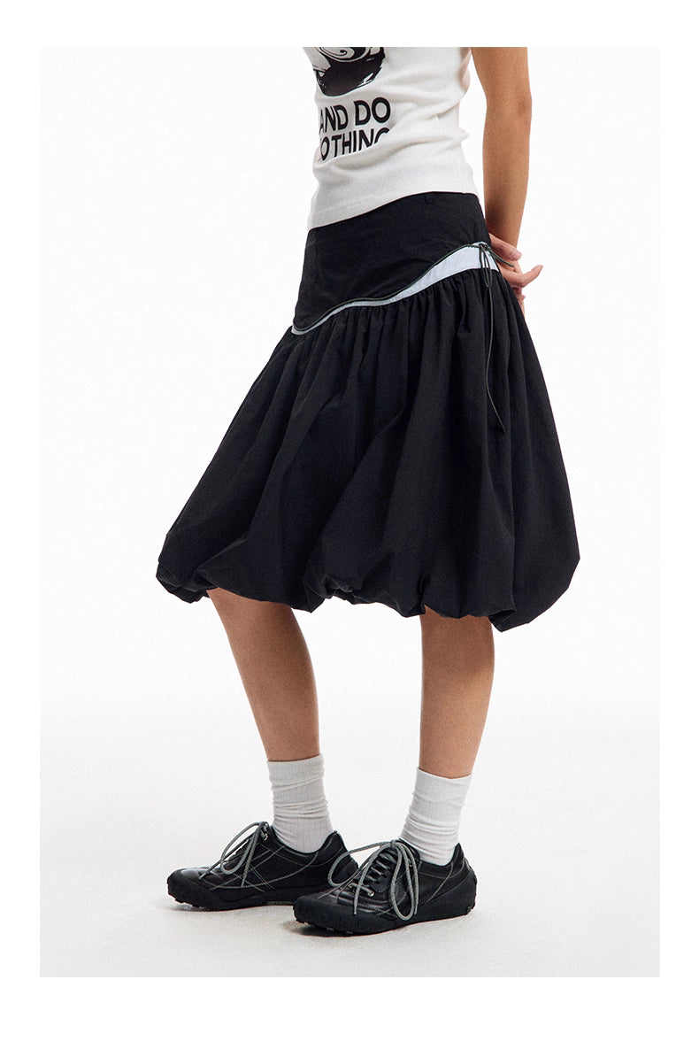 Bubble Skirt in Black Ink